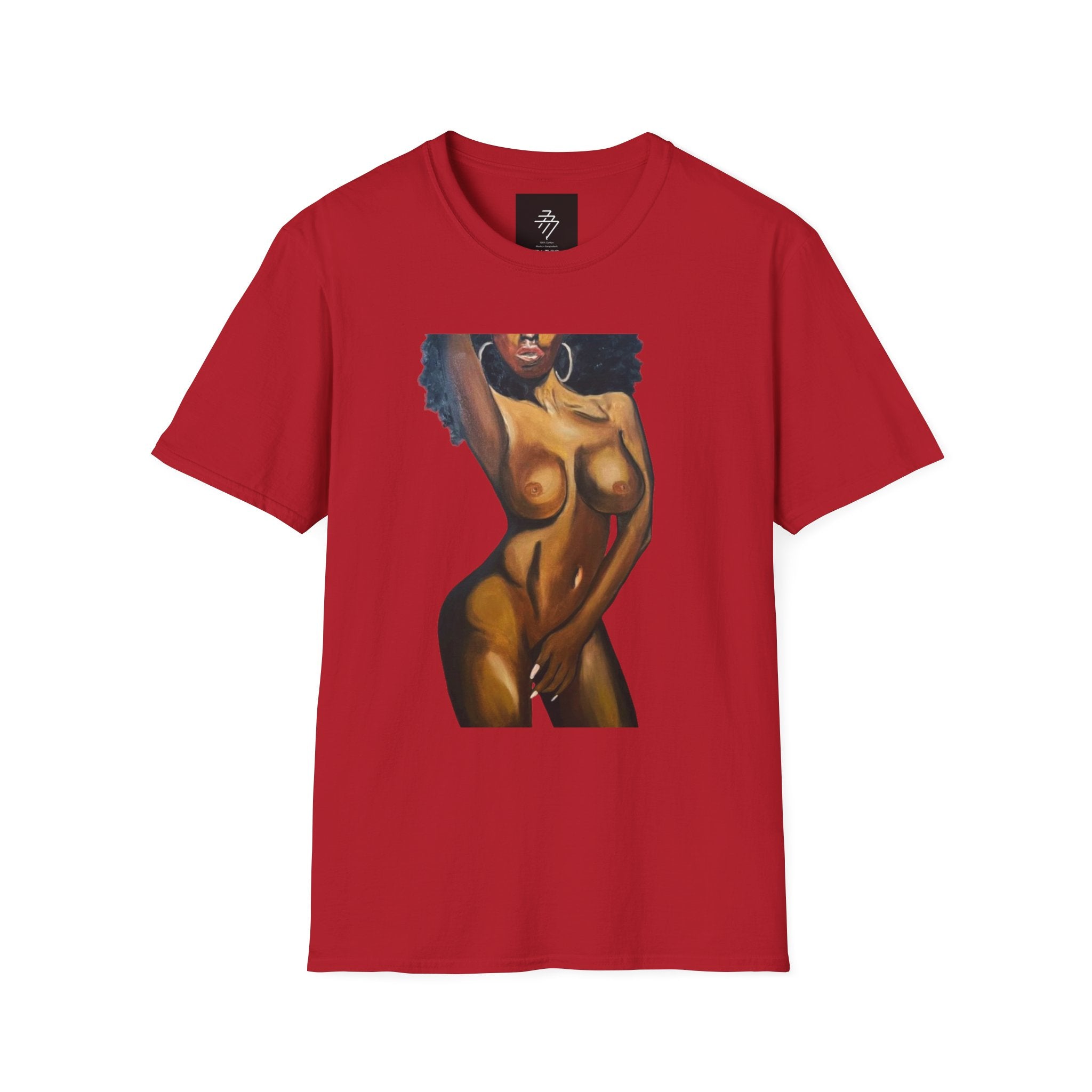 Feminine Body Positivity Artwork T-Shirt | Artistic Women's Illustration