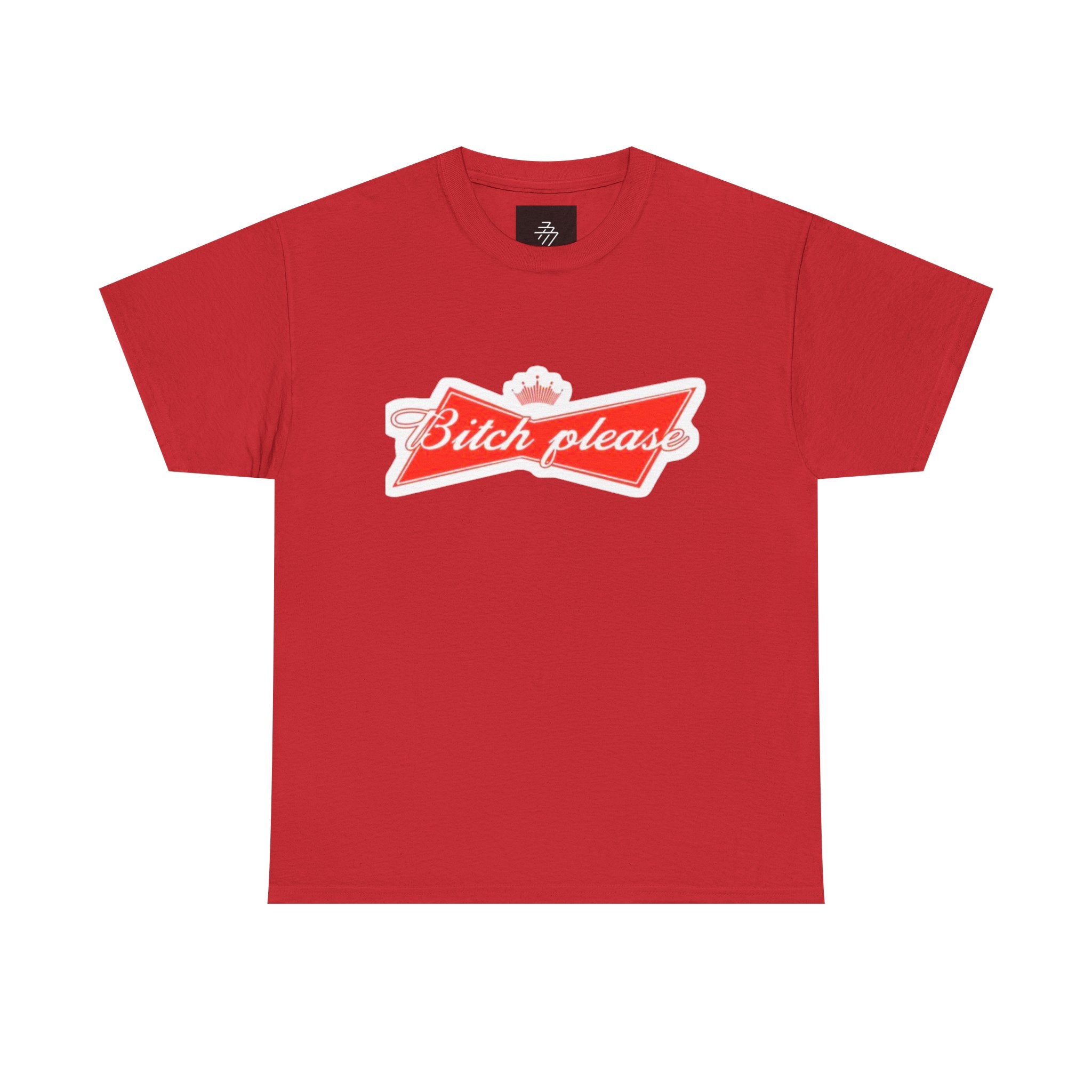 Graphic Tee — "Bitch Please" Retro Script Logo