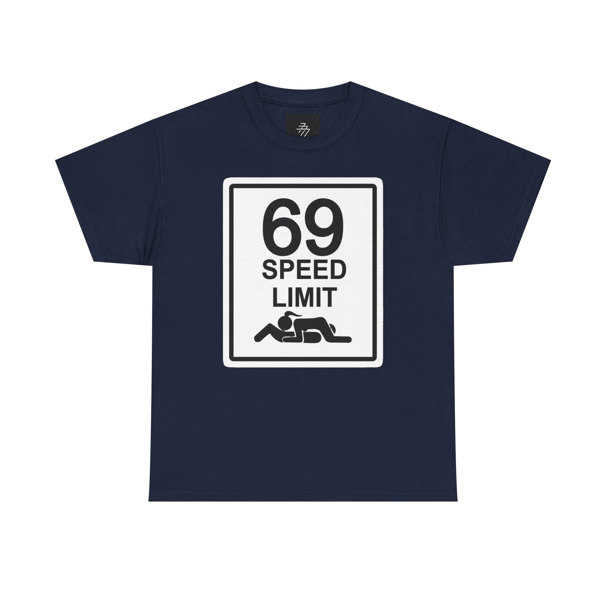 Graphic Tee — "69 Speed Limit" Funny Road Sign T-Shirt