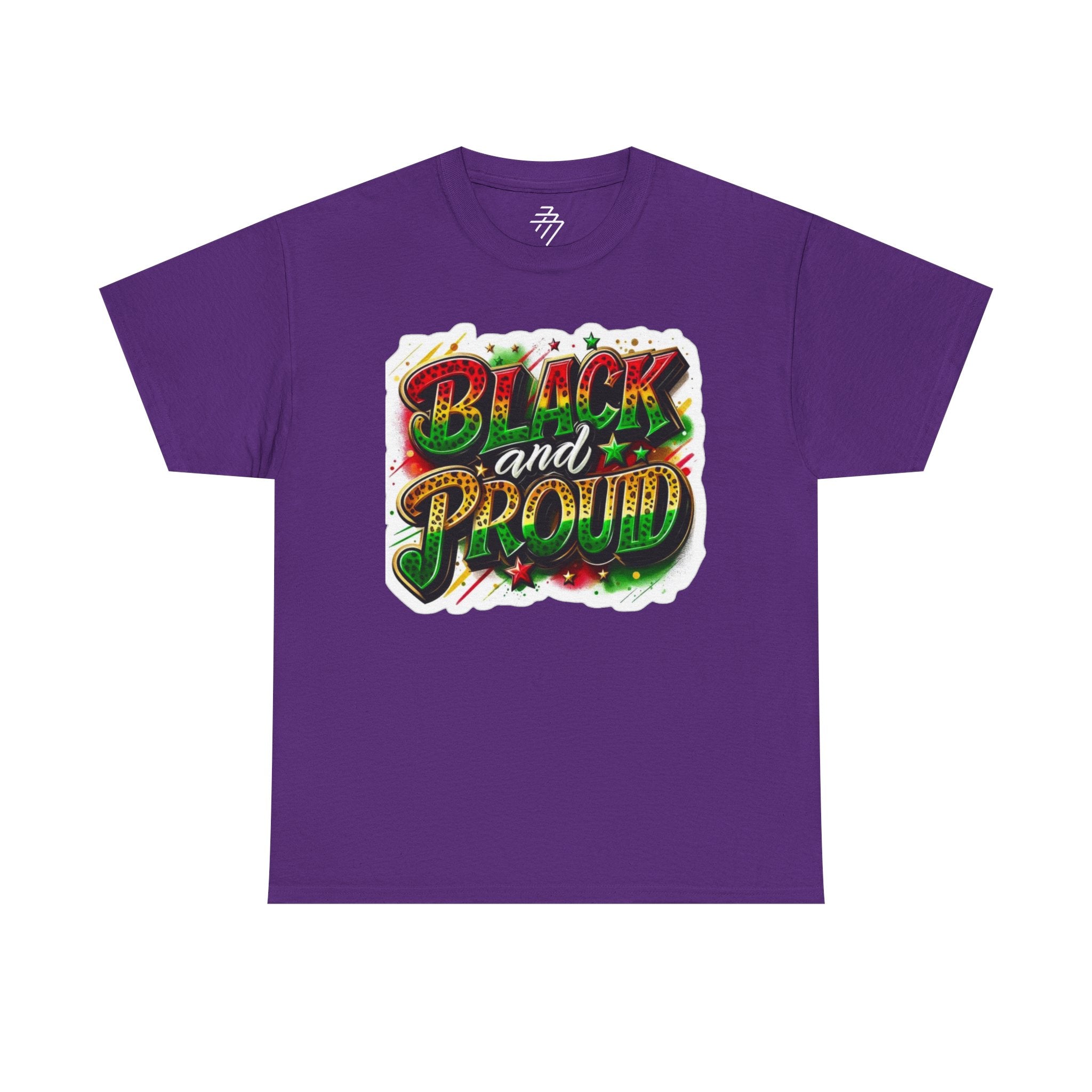 "Black and Proud" Bold Graffiti Pride Tee