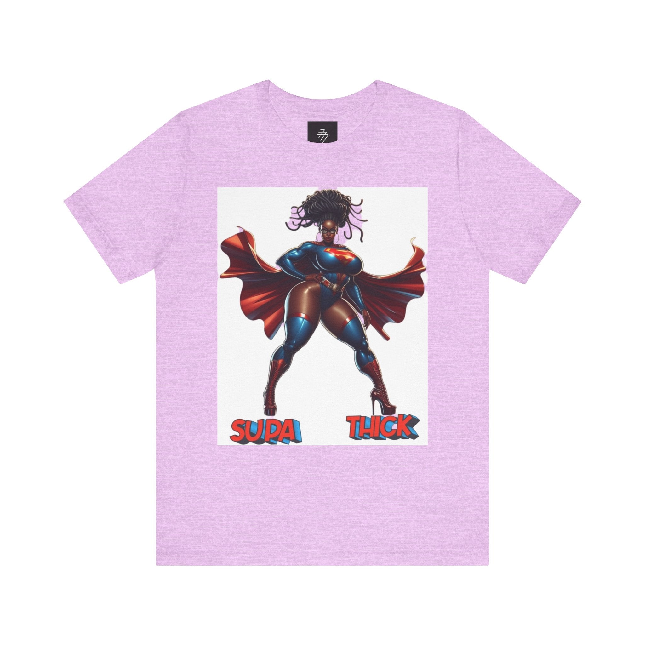 Supa Thick Superhero Tee — Empowering Curvy Comic-Inspired T-Shirt