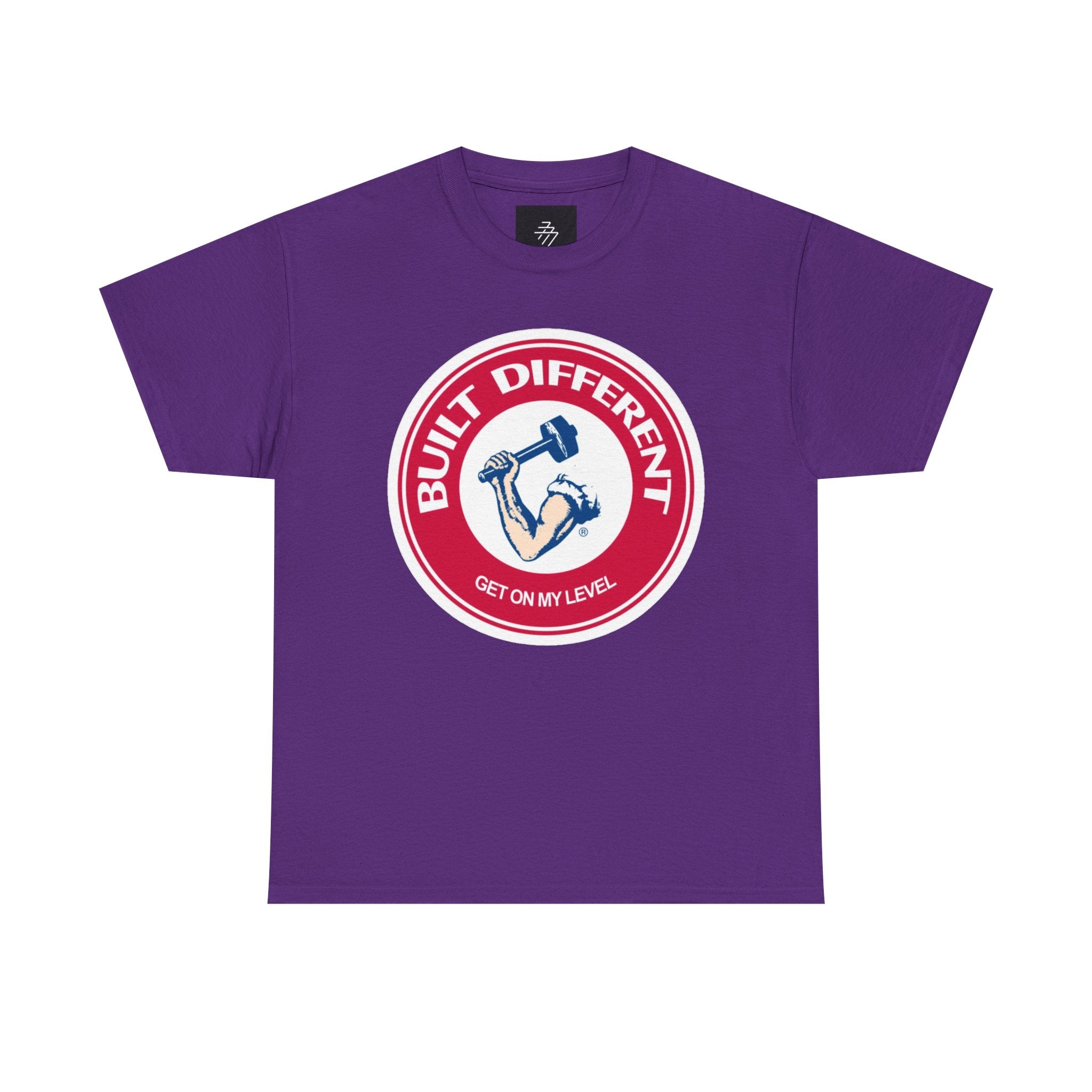 Built Different T-Shirt – "Get On My Level" Weightlifting Gym Tee
