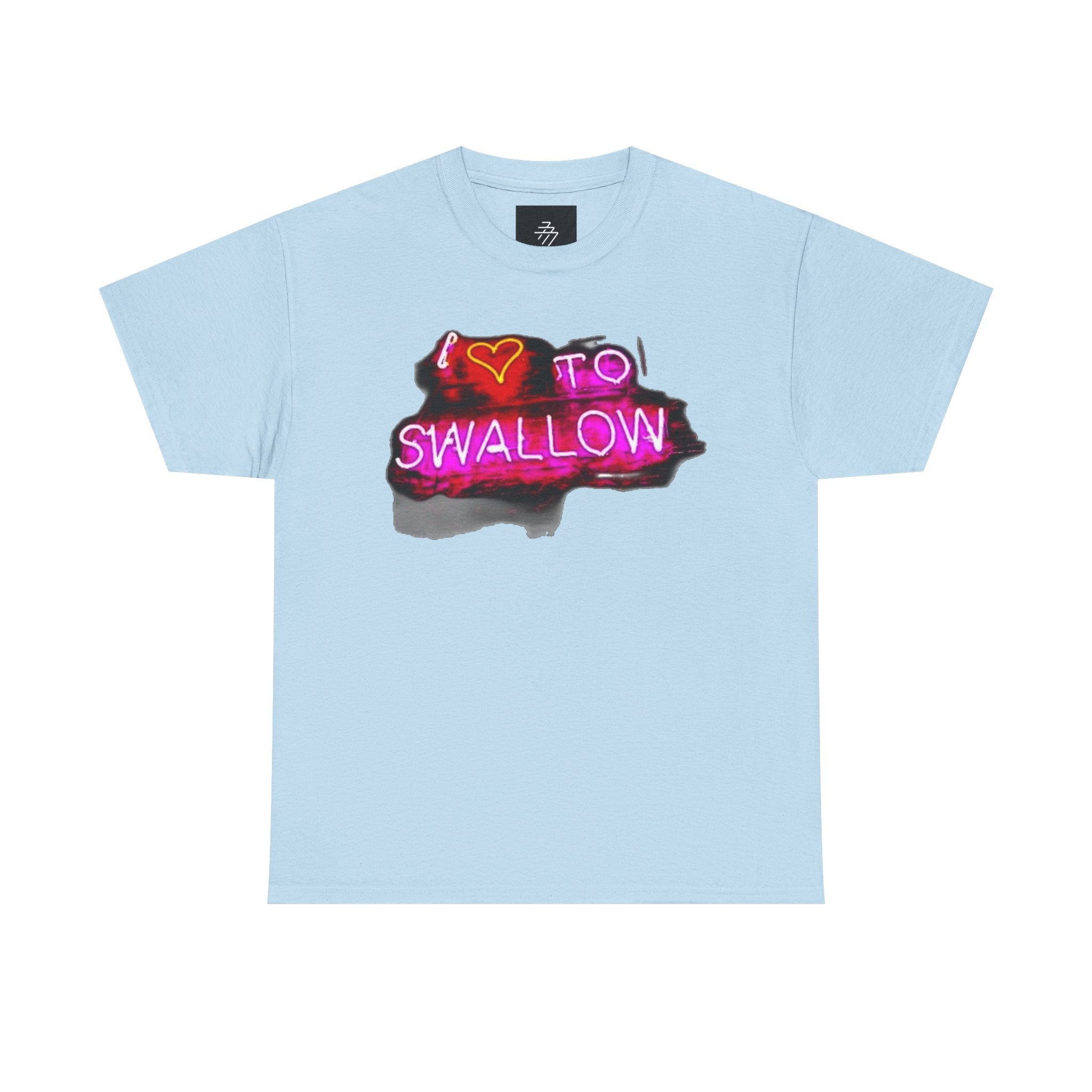 Graphic Tee — "I  to Swallow" Neon Sign T-Shirt