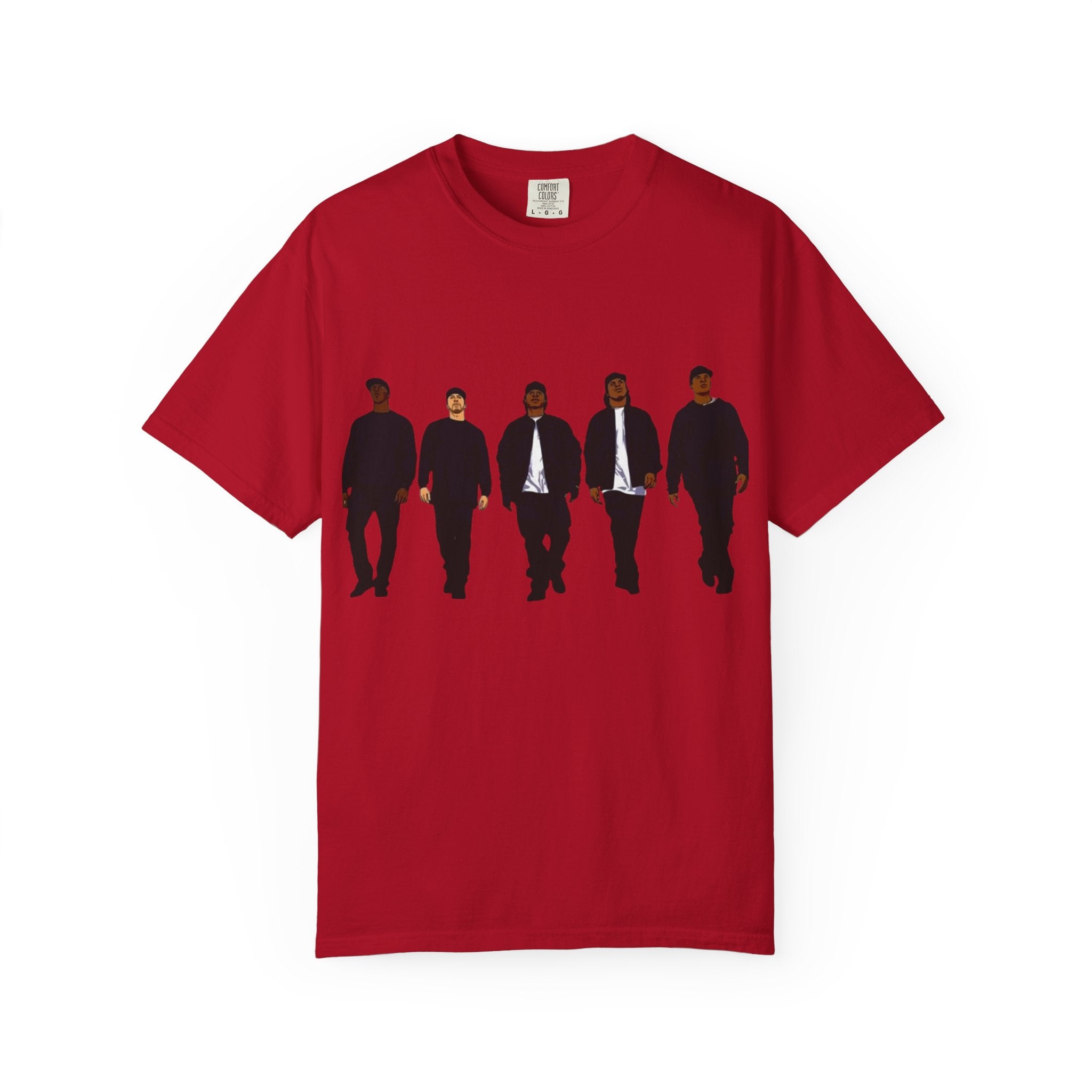 Silhouetted Crew Walk LA Logo T-shirt | Street Scene Graphic