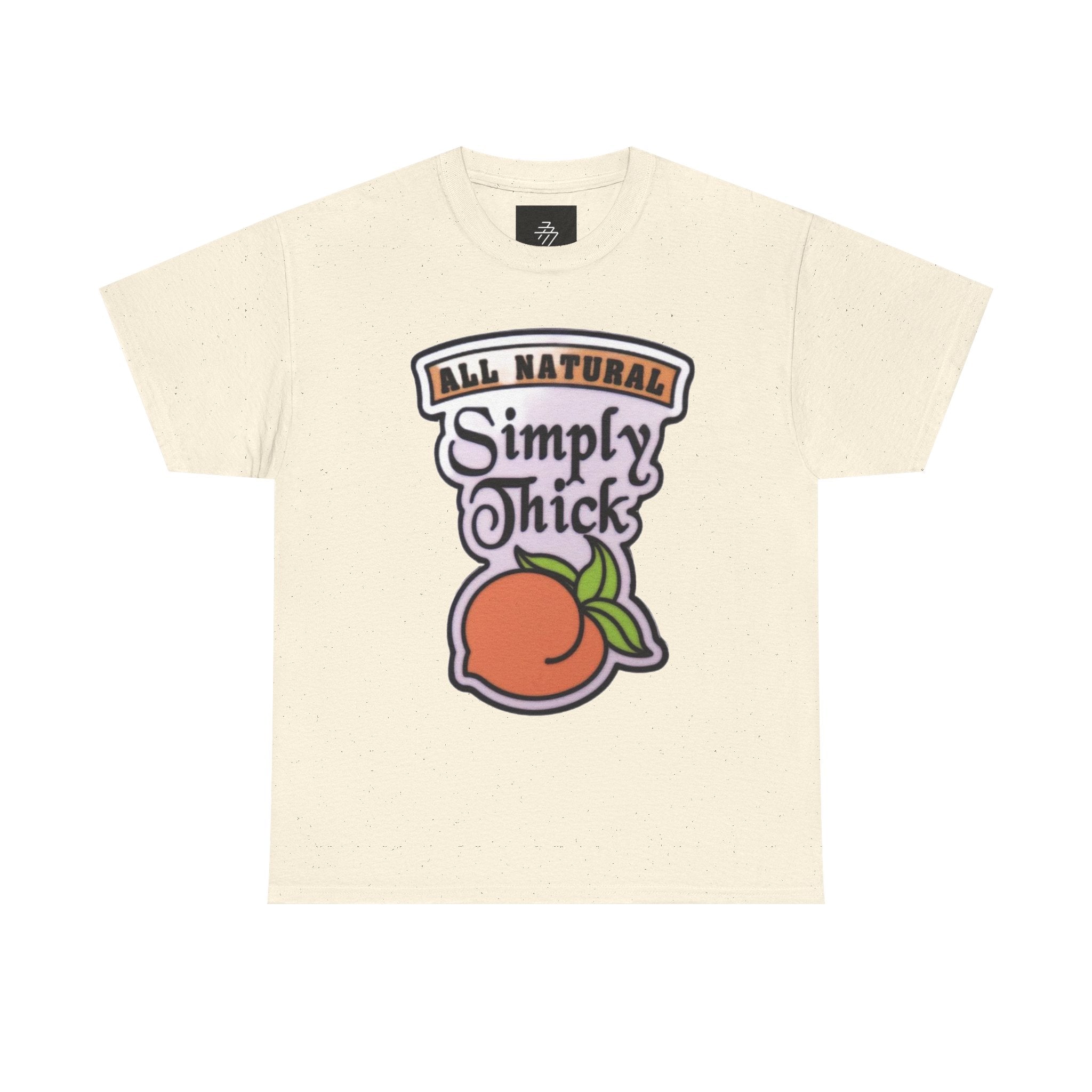 Simply Chicks 'All Natural' Peach Graphic Tee