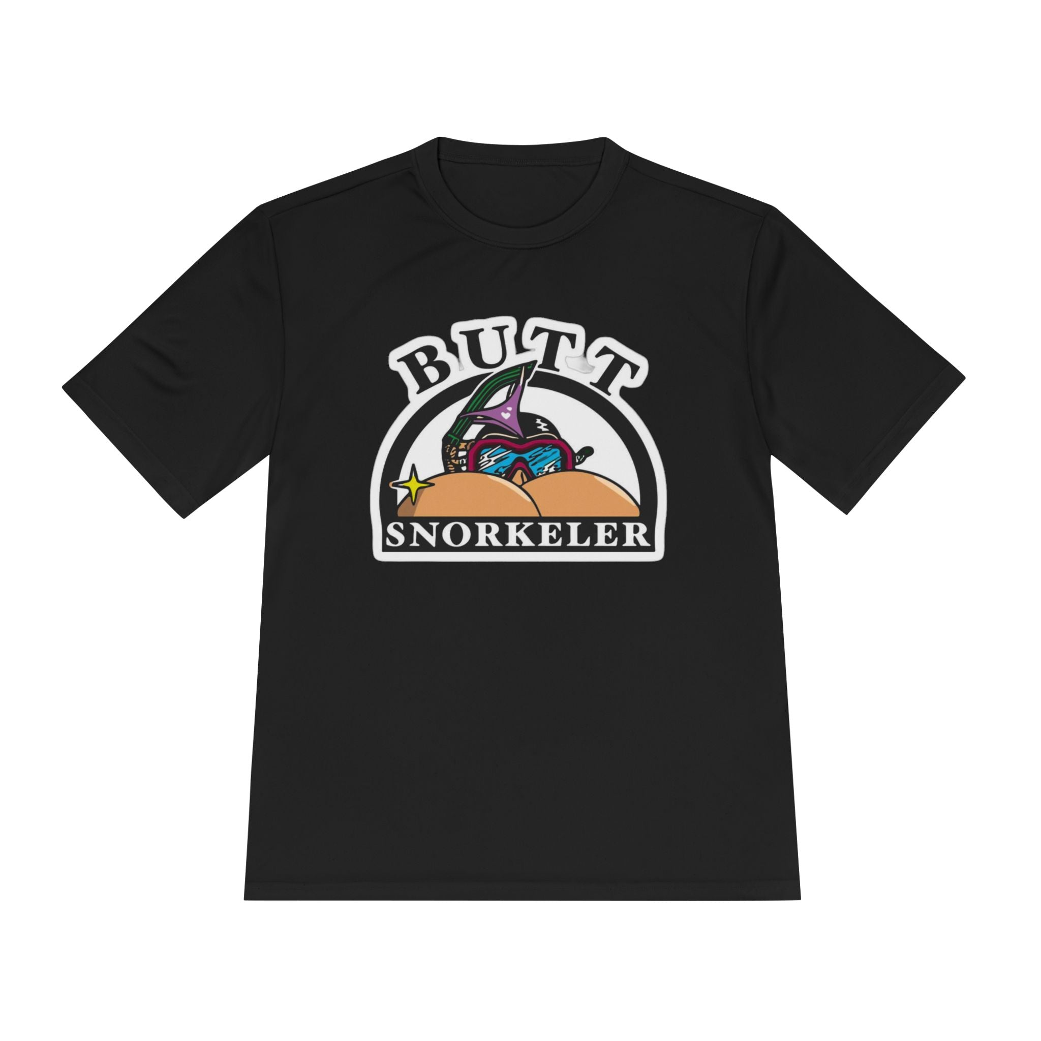 Butt Snorkeler Tee | Funny Beach Graphic Shirt, Retro Diving Design