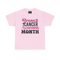 Breast Cancer Awareness Month Pink Ribbon Support Tee