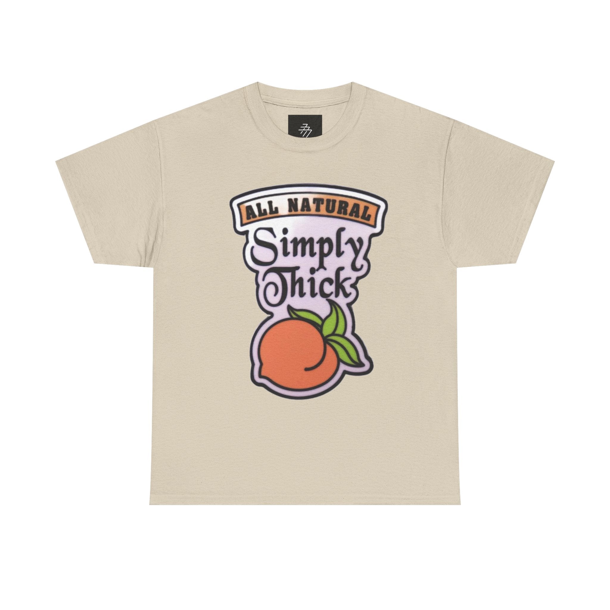 Simply Chicks 'All Natural' Peach Graphic Tee
