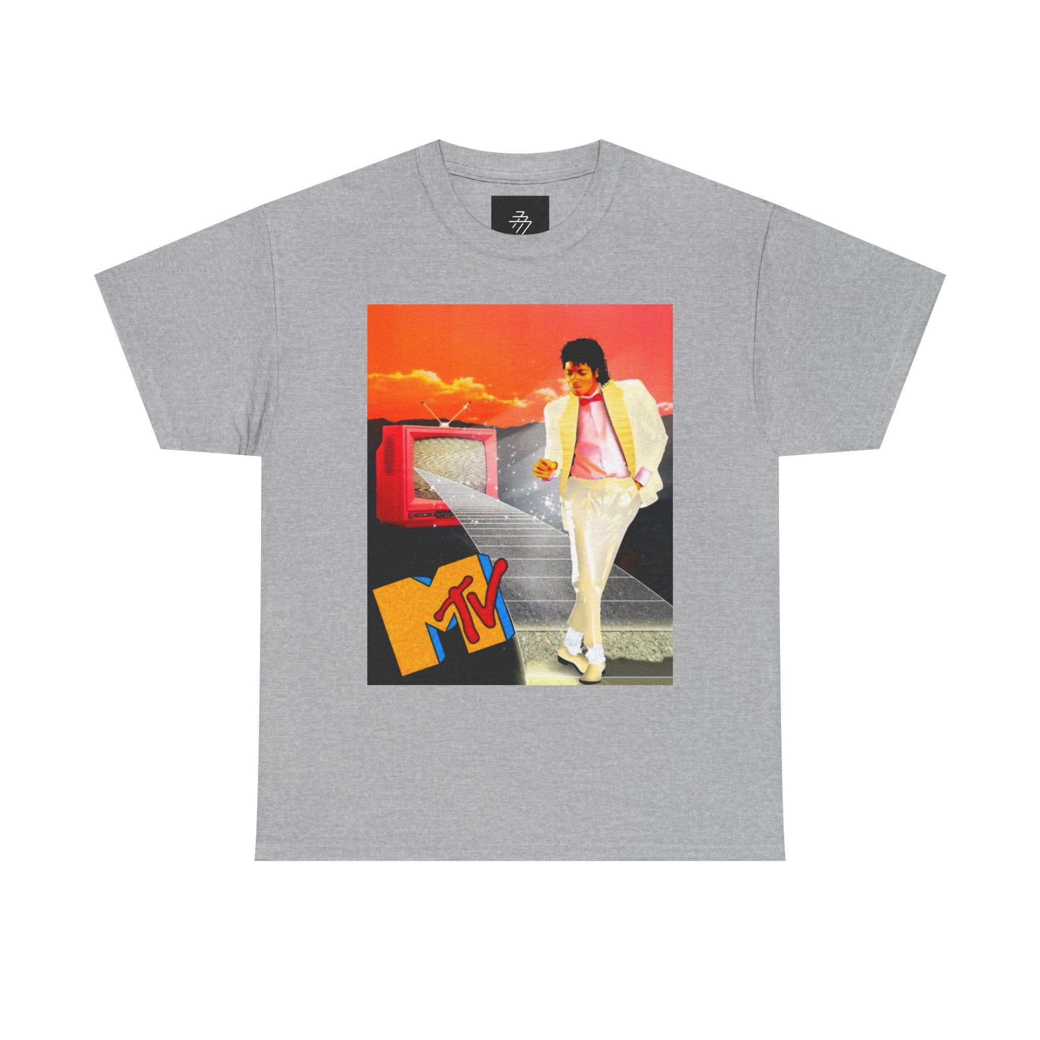 Retro MTV Michael Jackson Tee — 80s Pop Icon Graphic T-Shirt