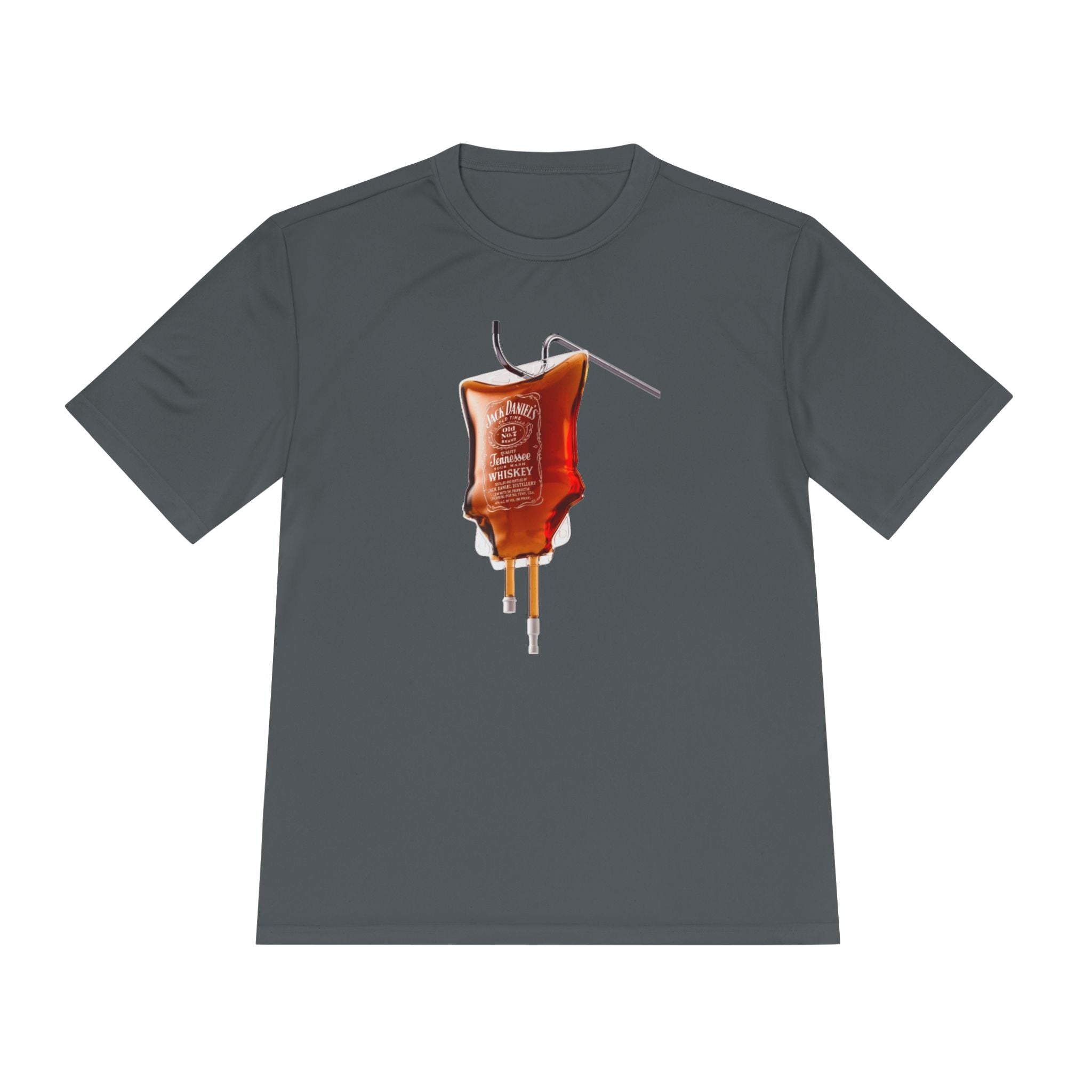 IV Bag Whiskey Drip Tee | Medical Alcohol Bottle Graphic, Unisex Moisture Wicking Tee, Nurse Gift, Doctor Shirt, Healthcare Apparel,