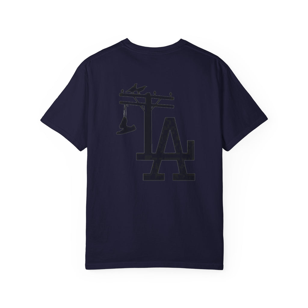 Silhouetted Crew Walk LA Logo T-shirt | Street Scene Graphic