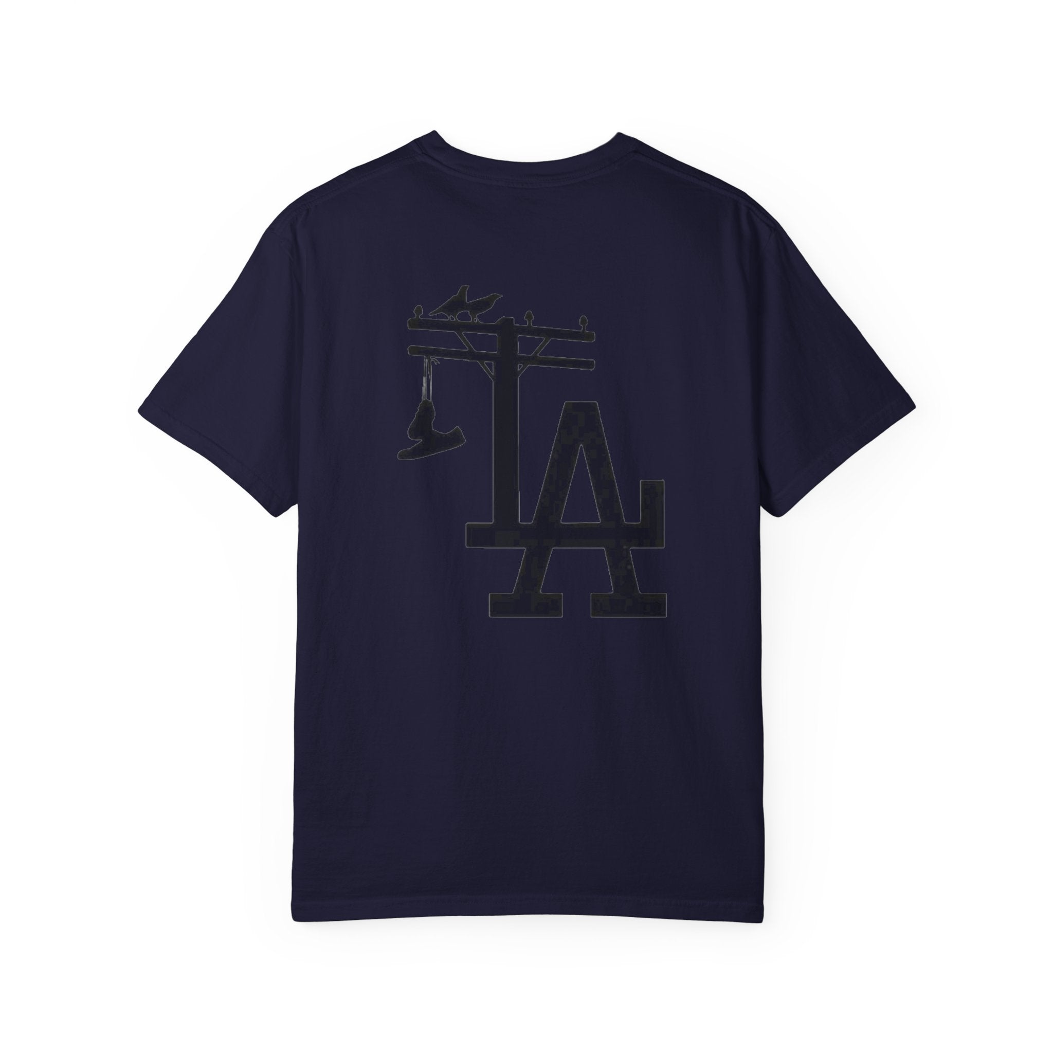 Silhouetted Crew Walk LA Logo T-shirt | Street Scene Graphic