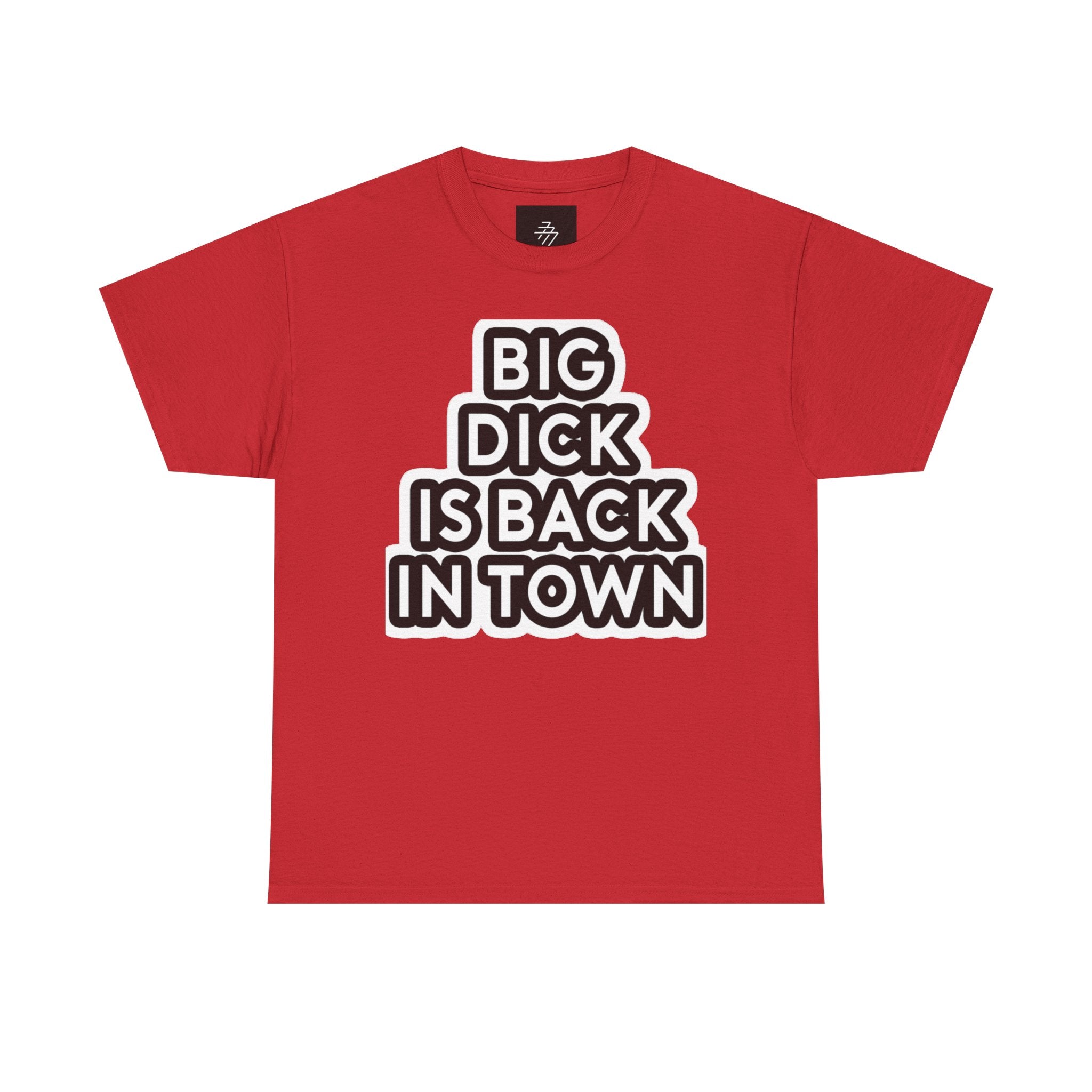 Provocative Statement Tee — "Big Dick Is Back In Town" Graphic T-Shirt
