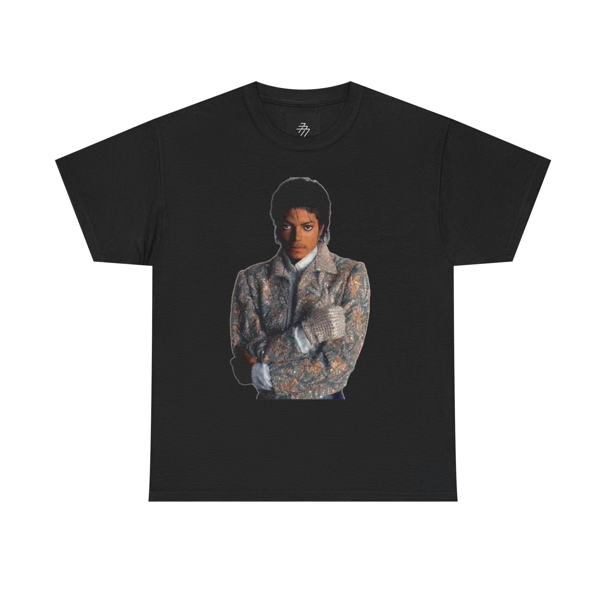 Rhinestone Crown Logo Tee — Vintage Pop Icon Portrait T-Shirt