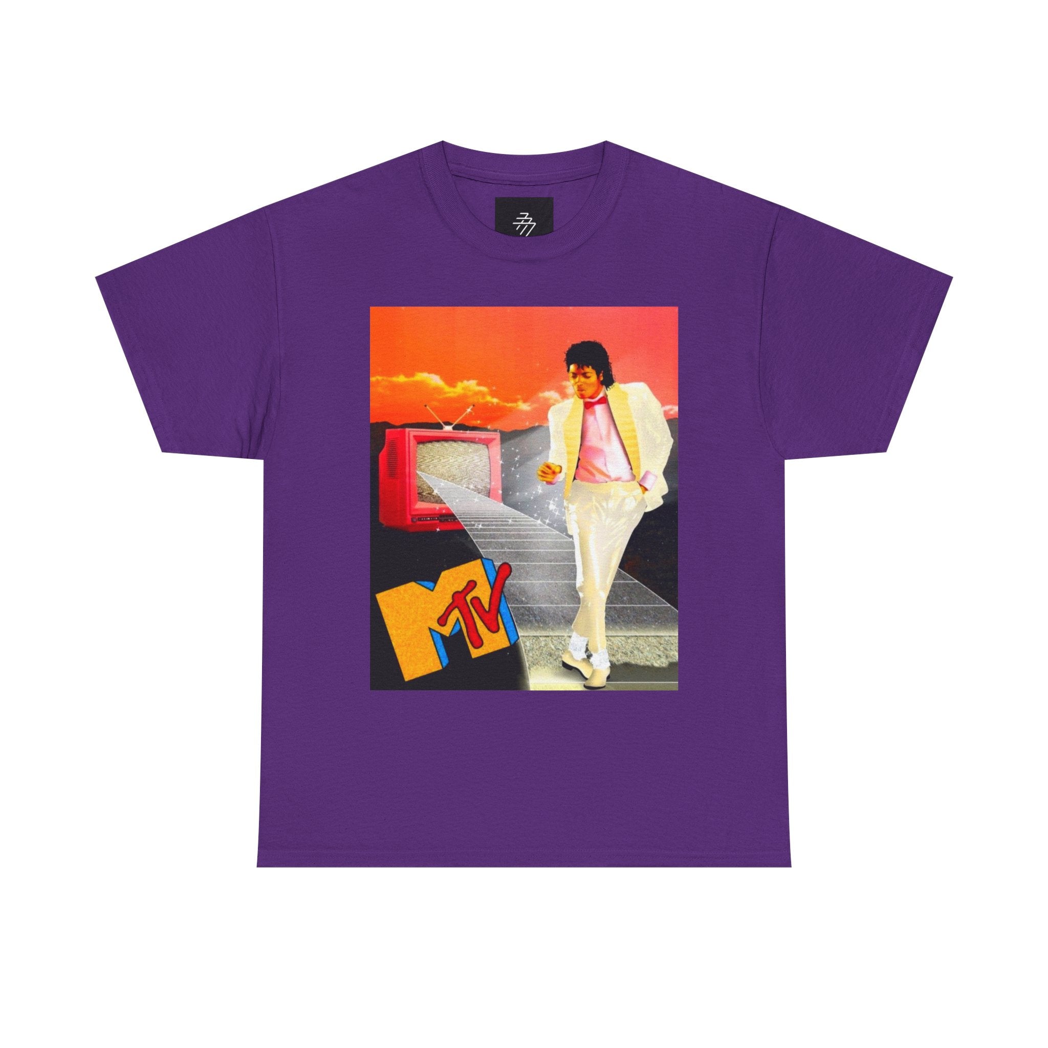 Retro MTV Michael Jackson Tee — 80s Pop Icon Graphic T-Shirt