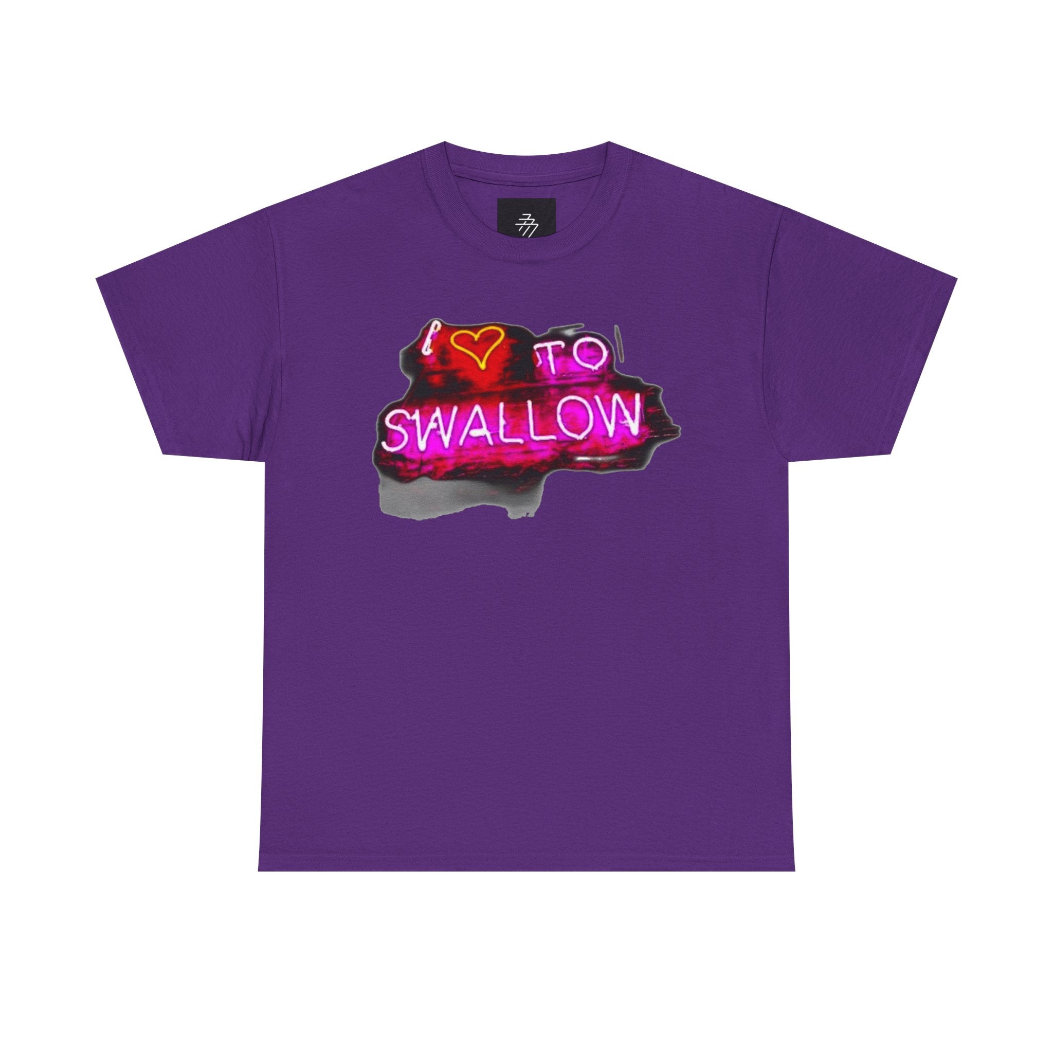 Graphic Tee — "I  to Swallow" Neon Sign T-Shirt