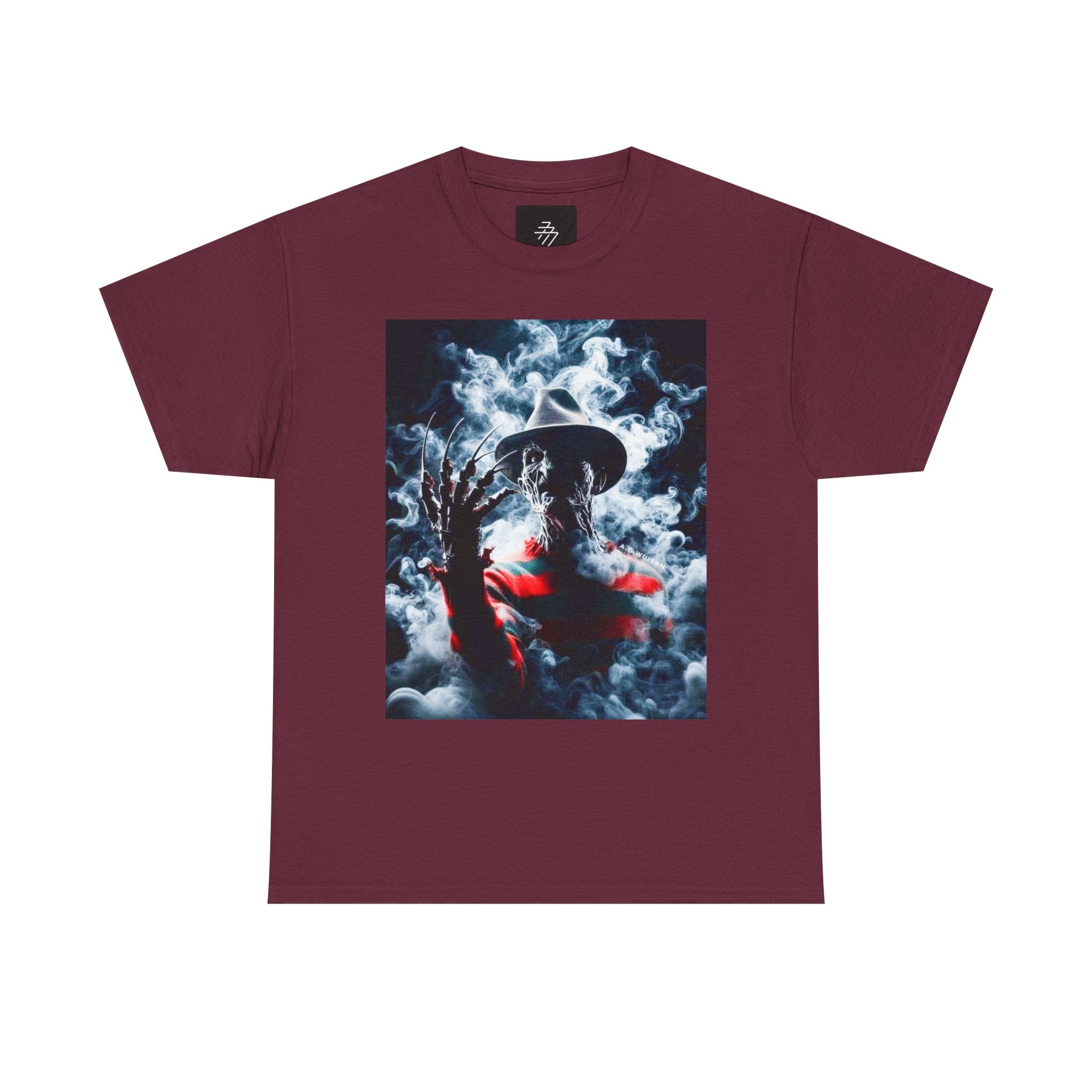 Horror Portrait Tee — Smoky Freddy-Inspired Nightmare Graphic T-Shirt