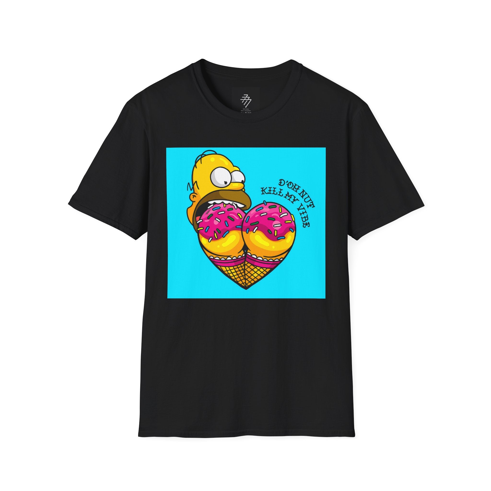 Donut Kill My Vibe T-Shirt | Cartoon Donut Heart Graphic Tee