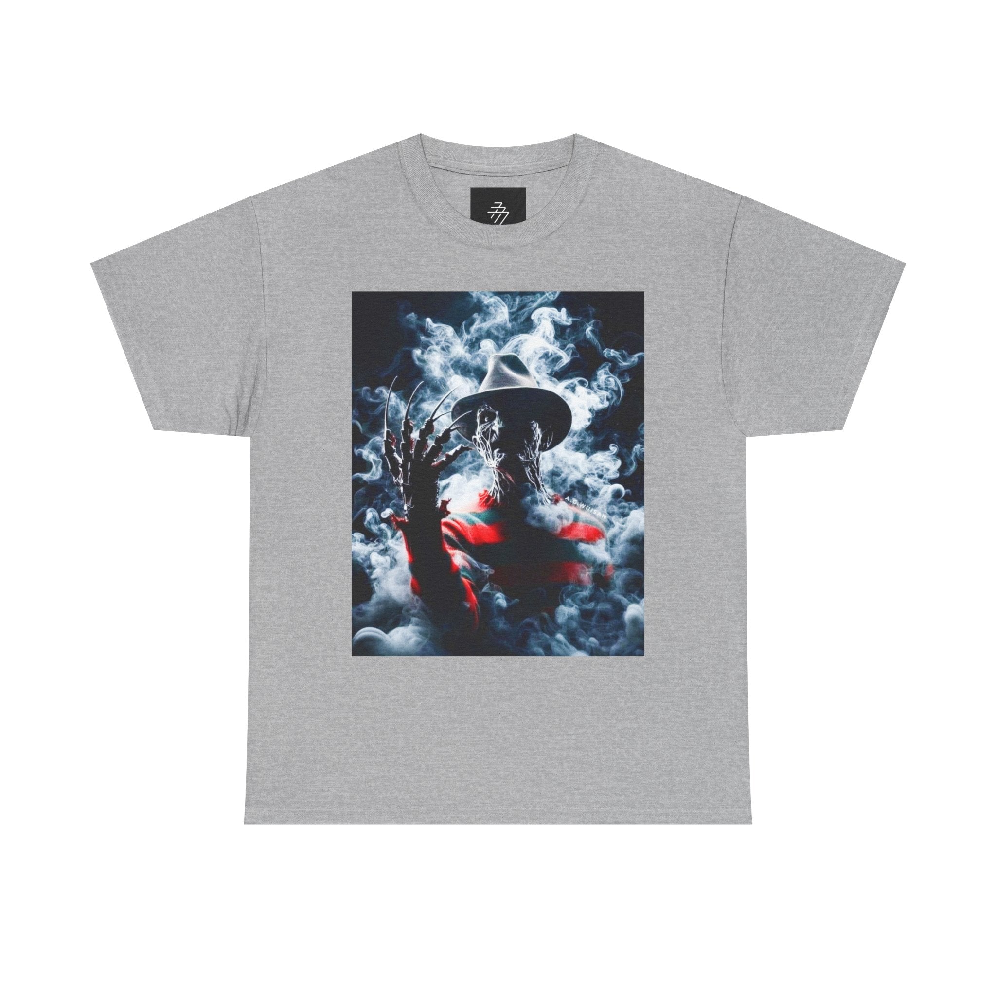 Horror Portrait Tee — Smoky Freddy-Inspired Nightmare Graphic T-Shirt