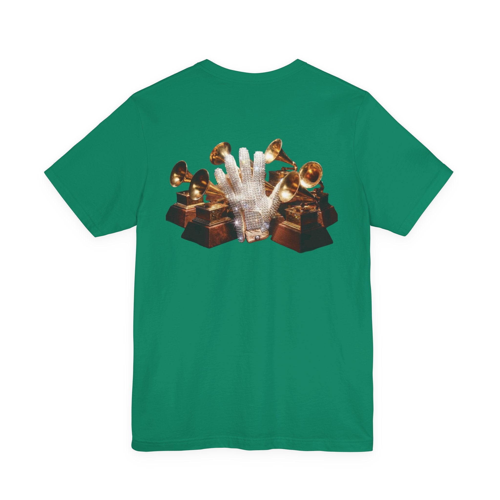 40 Thriller Album Photo Tee | Back Grammy Trophy Graphic