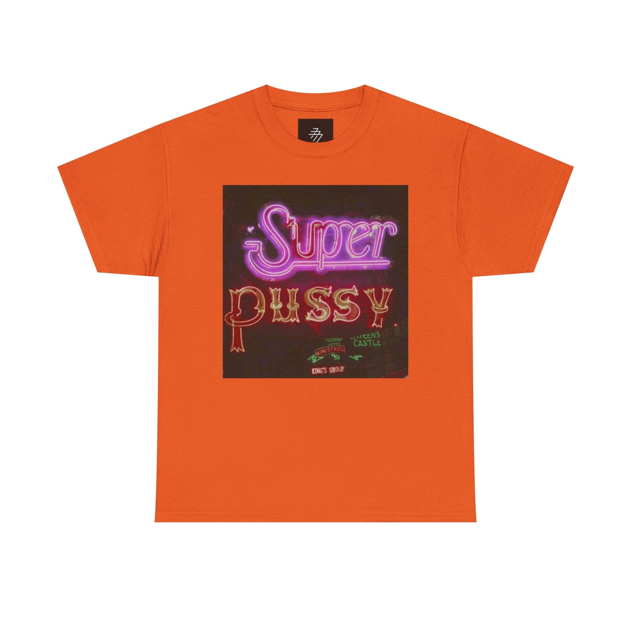 T-Shirt — 'Super Pussy' Neon Sign Graphic Tee