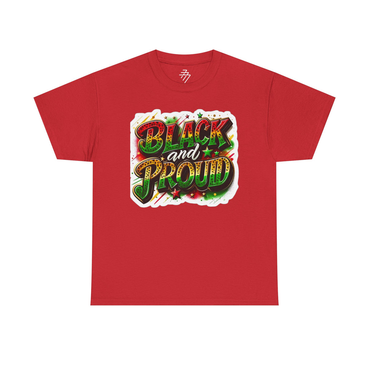 "Black and Proud" Bold Graffiti Pride Tee