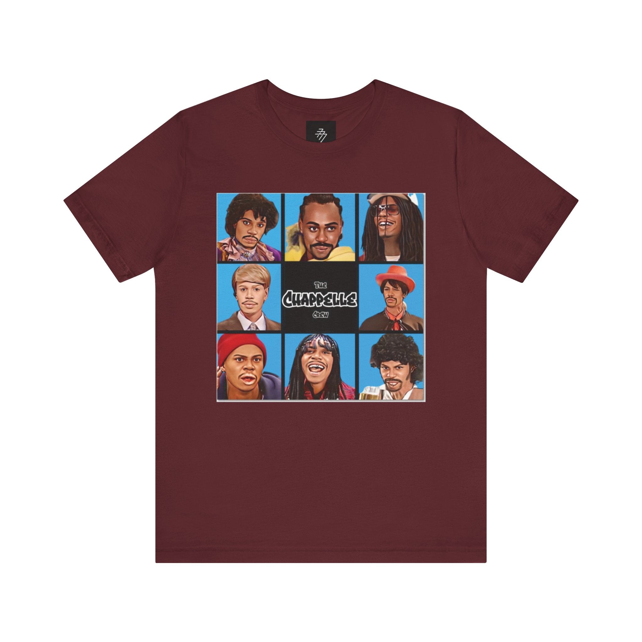 Retro Comedy Cast Grid Tee | Character Portraits, Pop Art Shirt