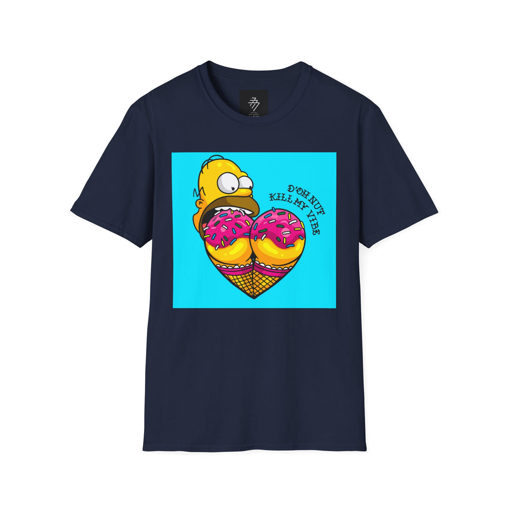 Donut Kill My Vibe T-Shirt | Cartoon Donut Heart Graphic Tee