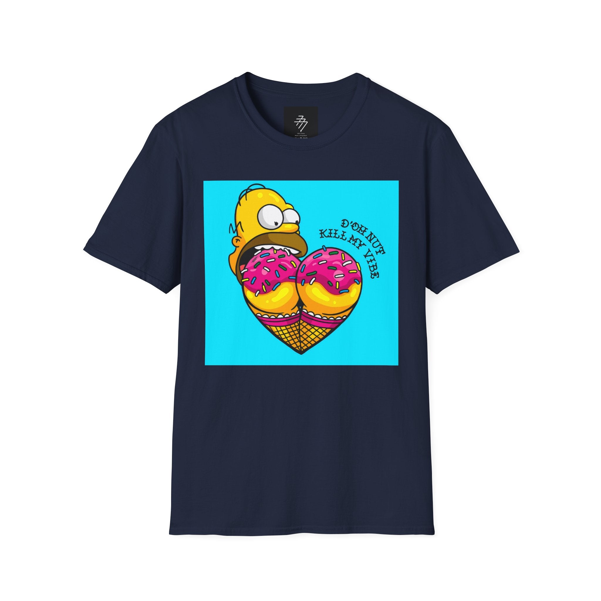 Donut Kill My Vibe T-Shirt | Cartoon Donut Heart Graphic Tee