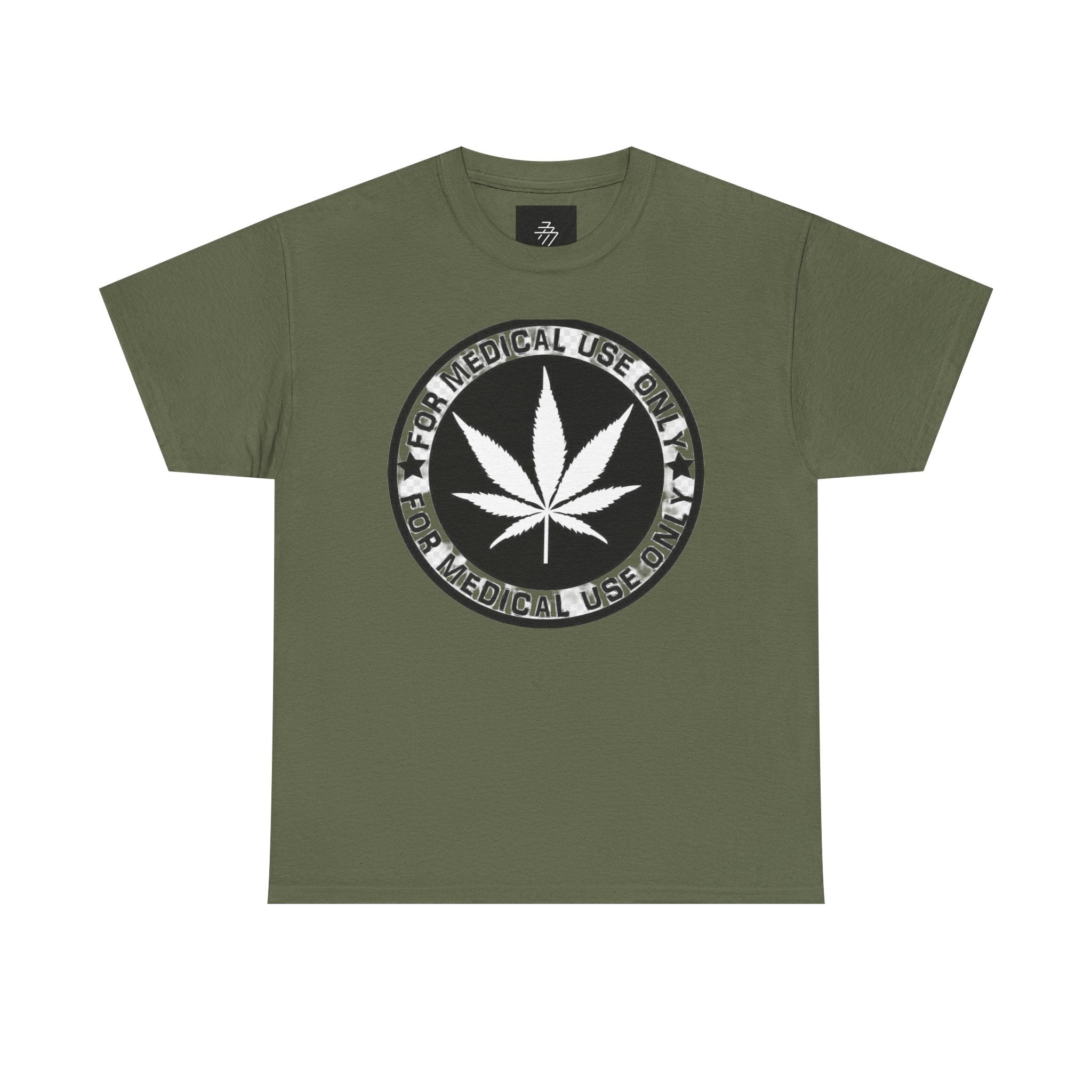 Medical Use Only Cannabis Leaf T-Shirt | Marijuana Logo Tee
