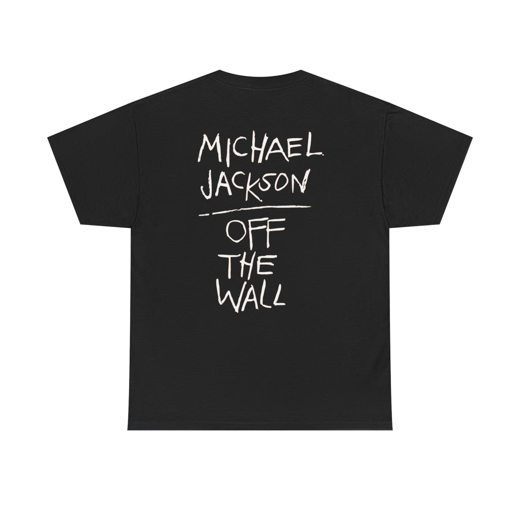 Music Icon Portrait Tee — "Off The Wall" Back Graphic