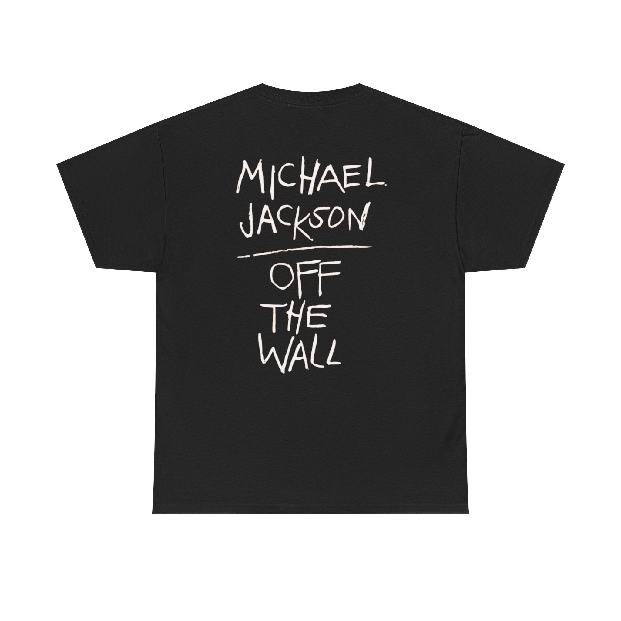 Music Icon Portrait Tee — "Off The Wall" Back Graphic