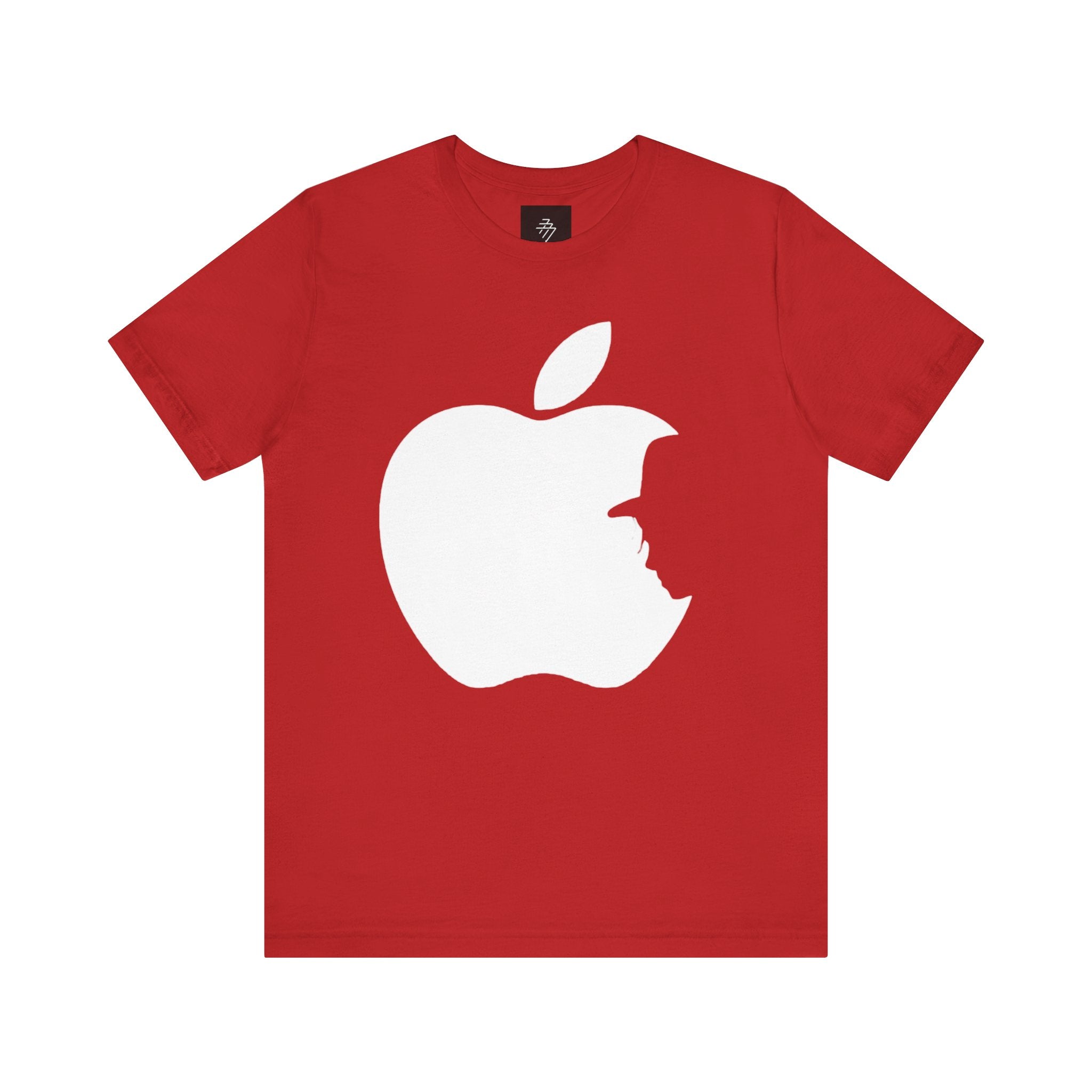 Apple Bite T-Shirt – Minimal Tech Logo Graphic Tee