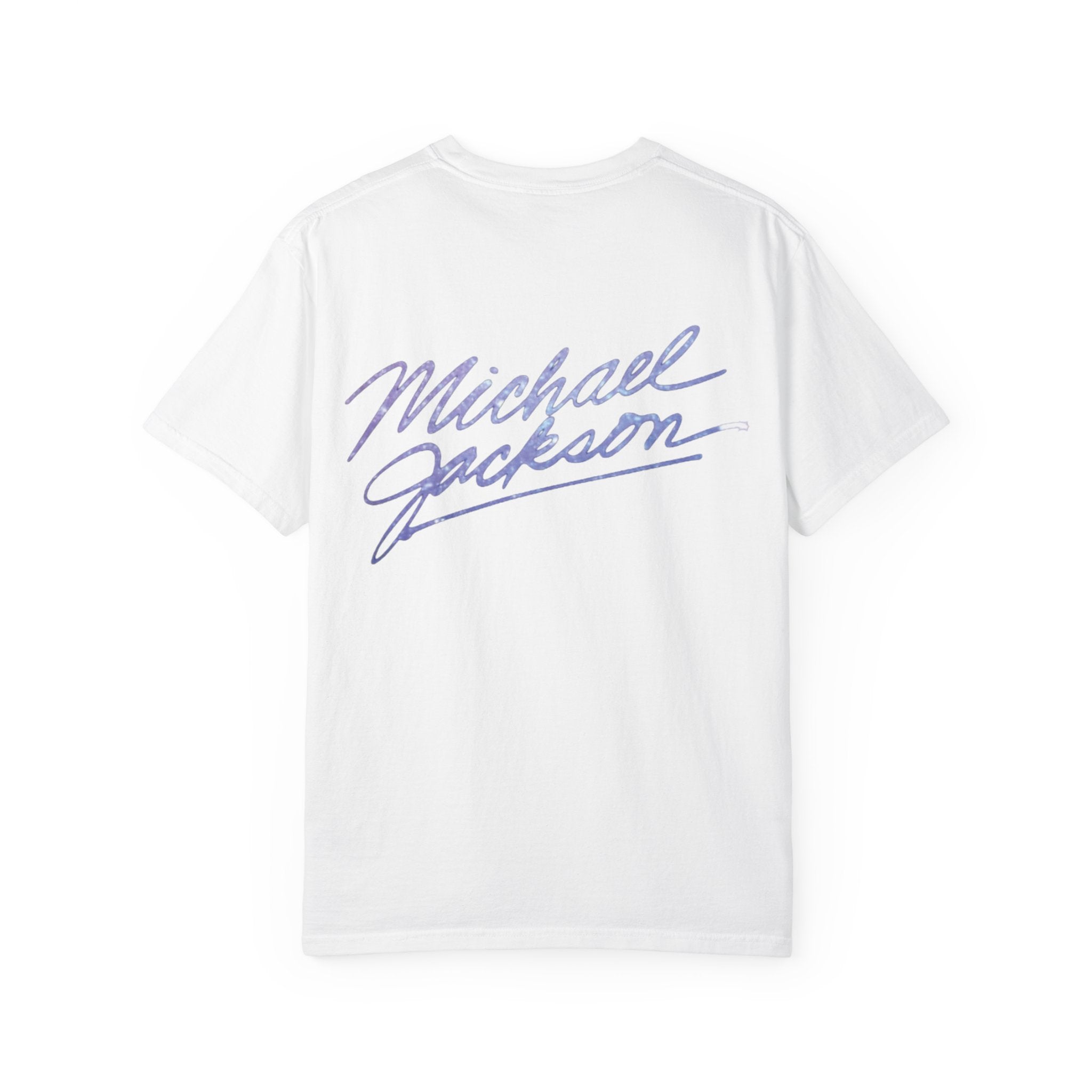 Sequined Glove Illustration T-Shirt | Signature Script Back
