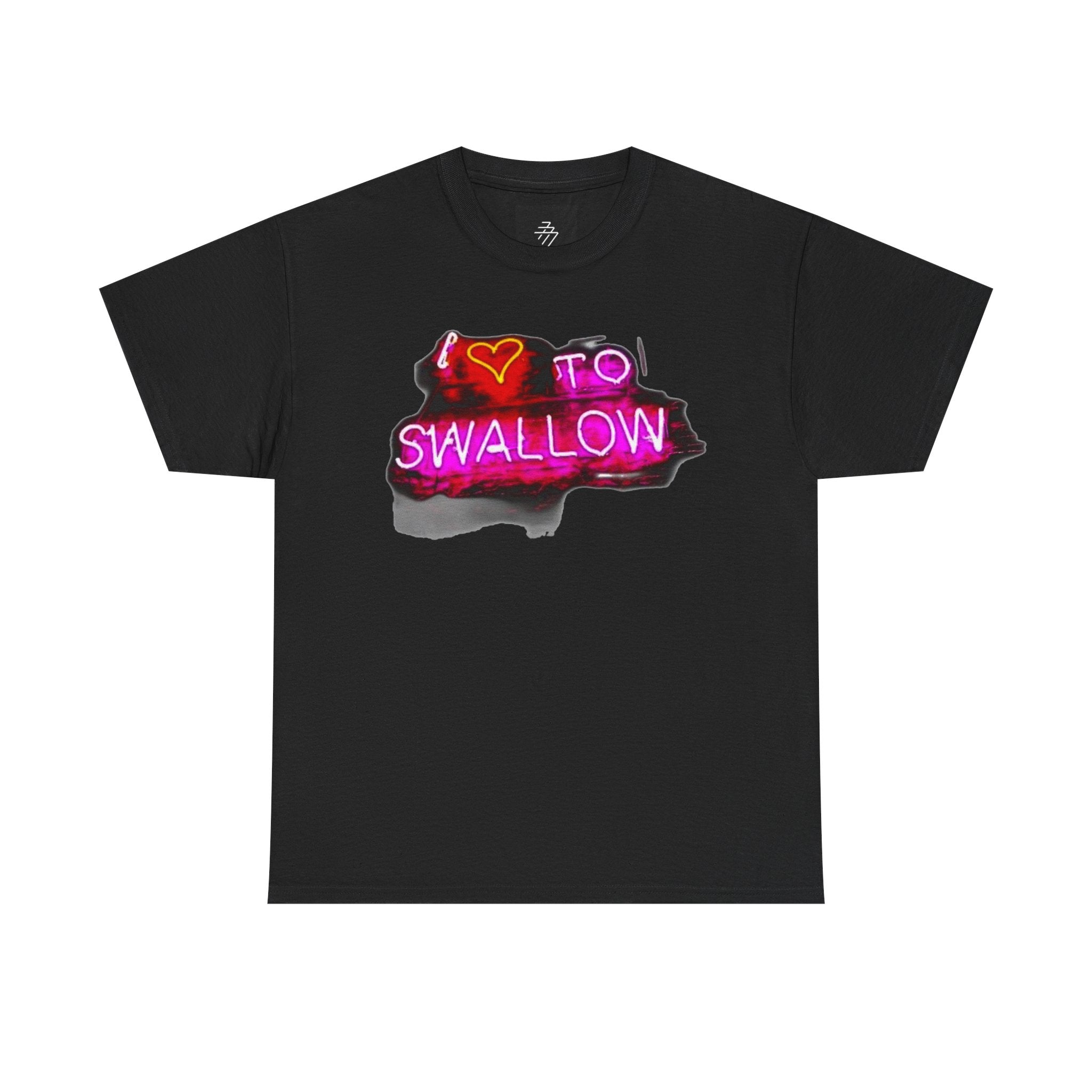 Graphic Tee — "I  to Swallow" Neon Sign T-Shirt
