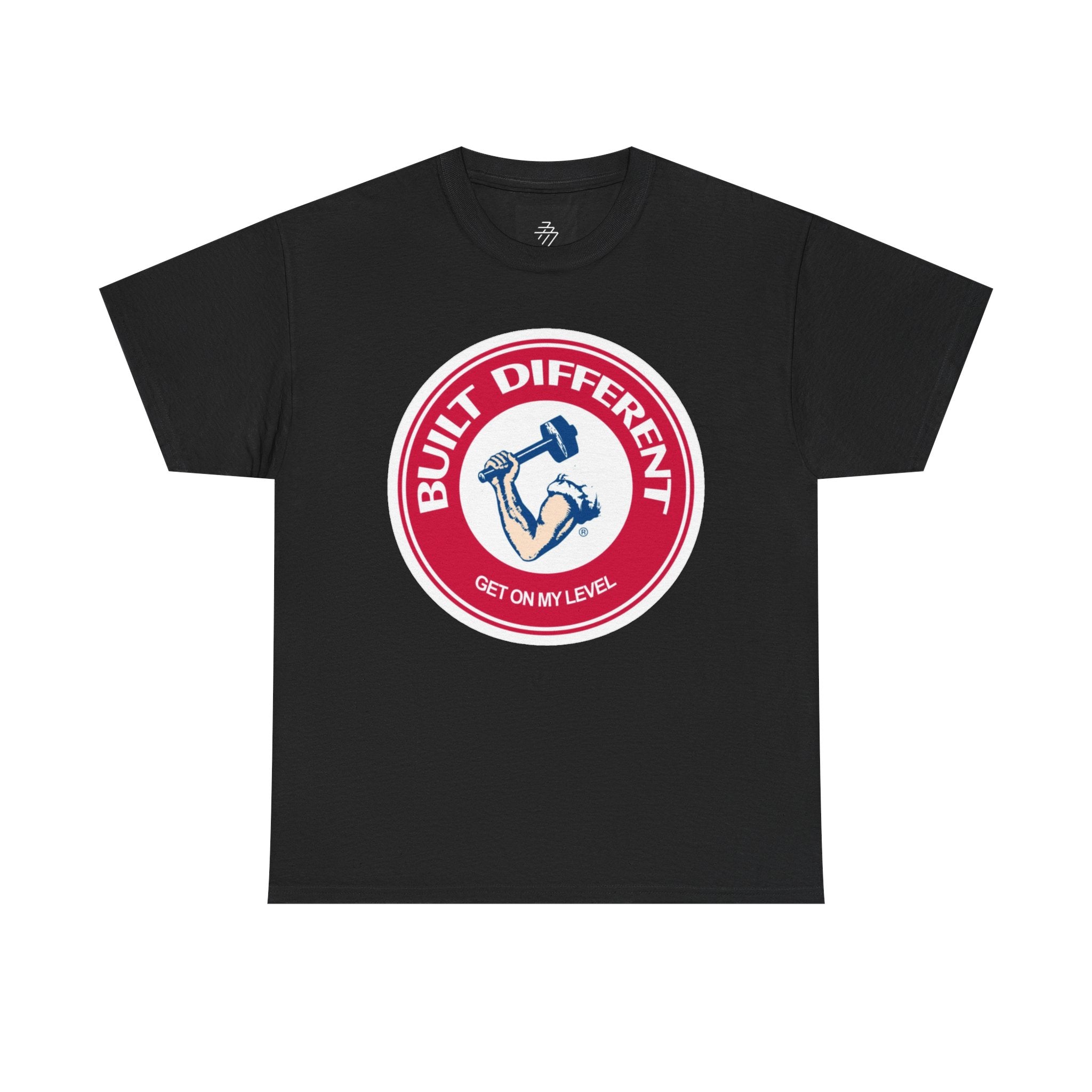 Built Different T-Shirt – "Get On My Level" Weightlifting Gym Tee