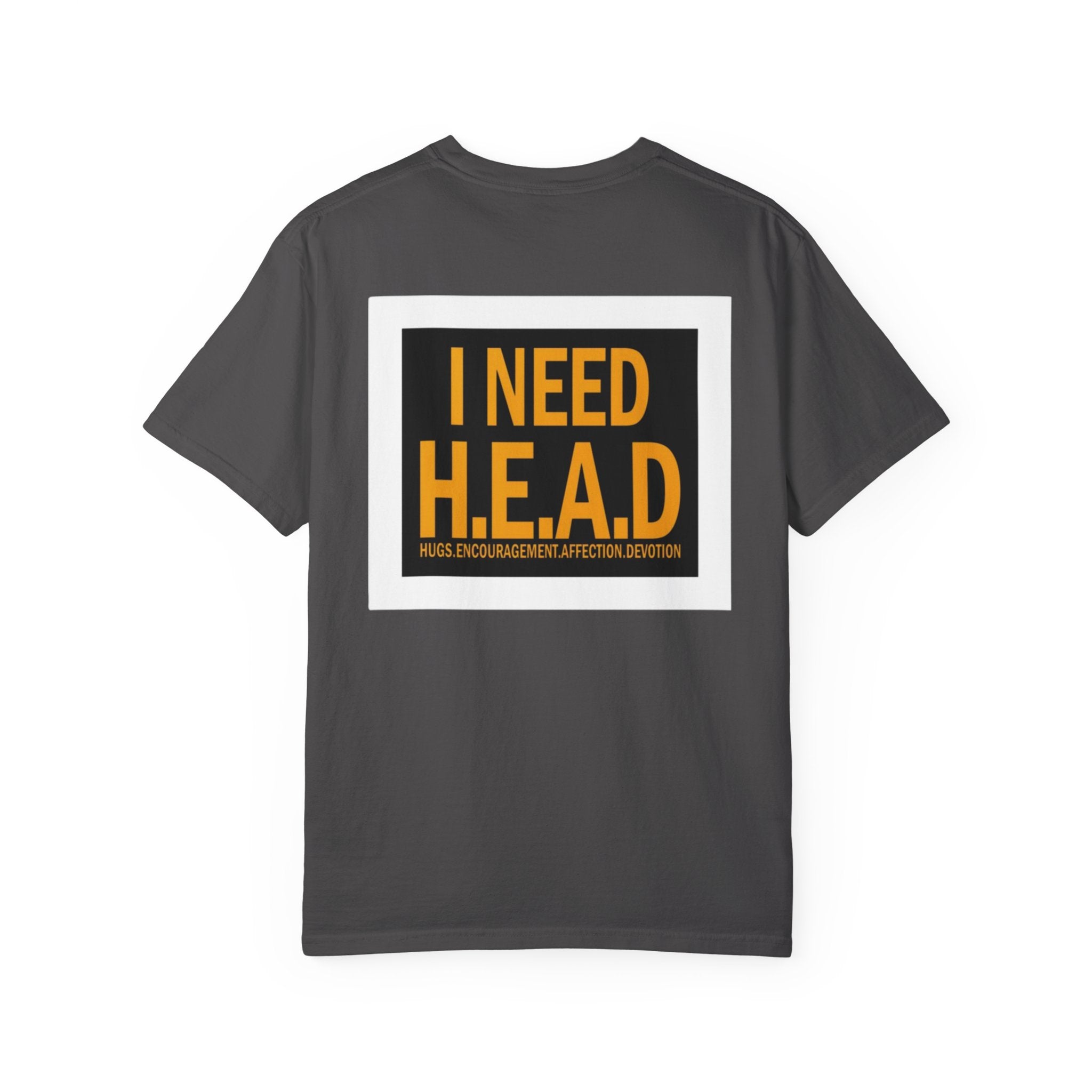 I Need H.E.A.D. graphic tee | Retro woman profile illustration T-shirt