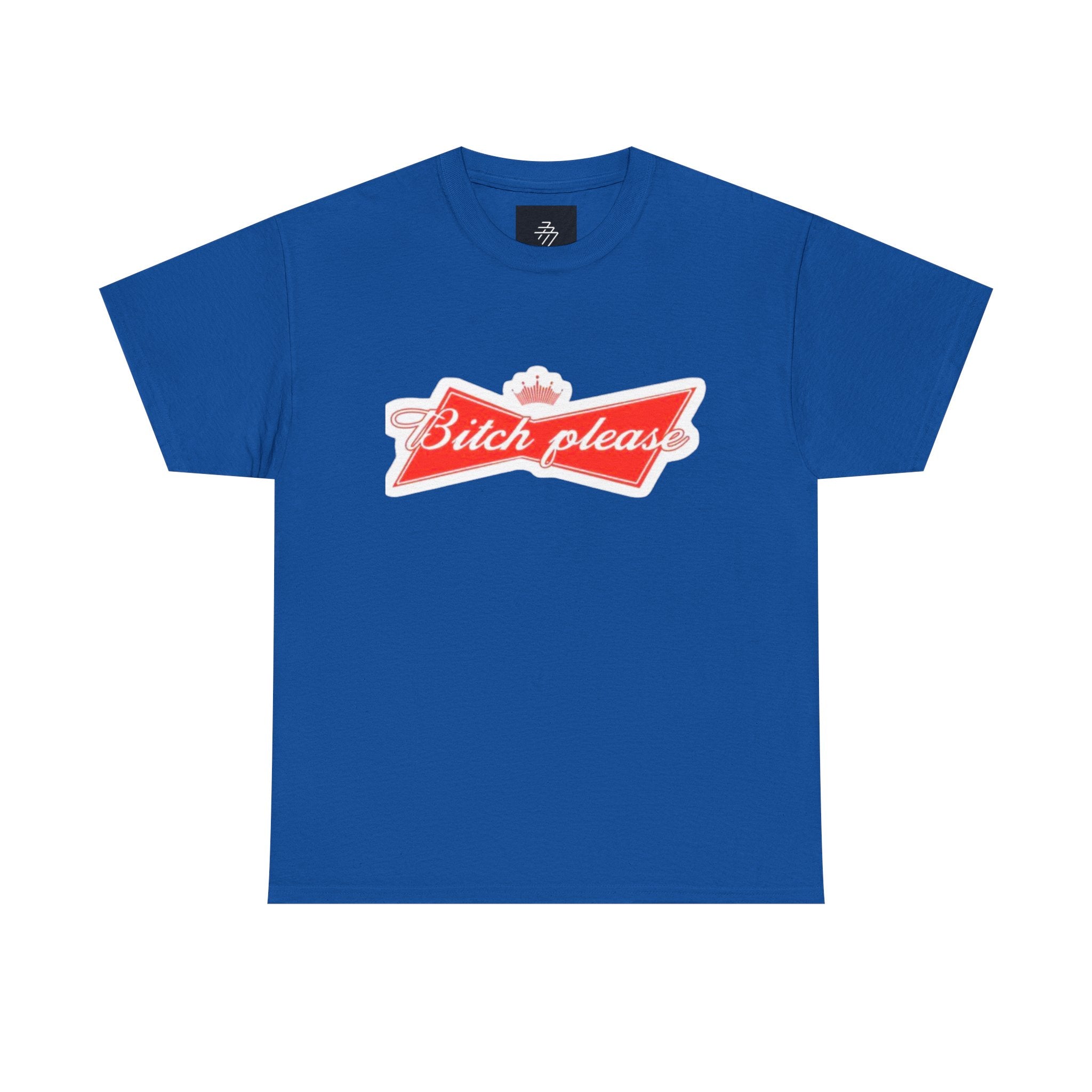 Graphic Tee — "Bitch Please" Retro Script Logo