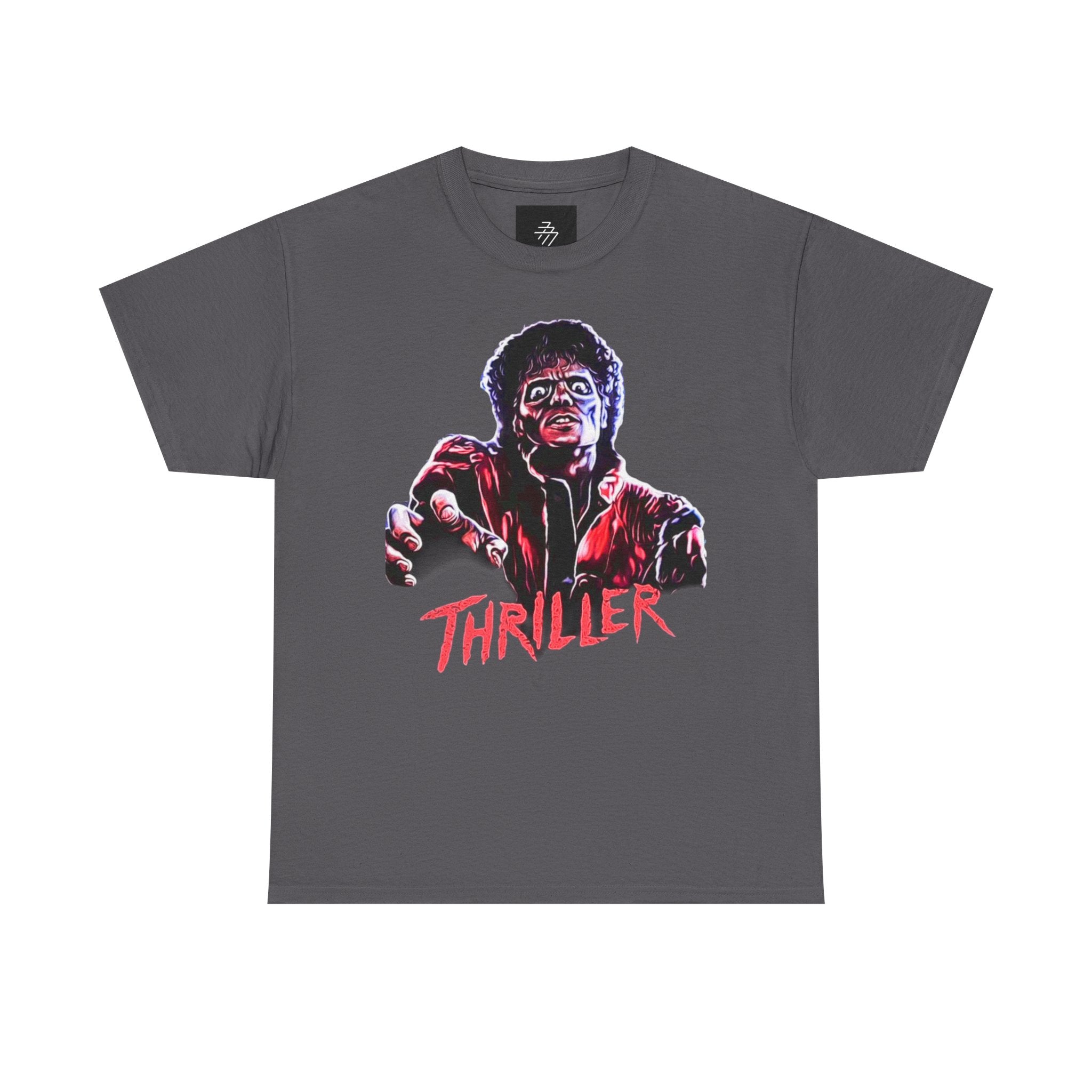 Thriller Graphic Tee — Retro Zombie Pop Horror Shirt