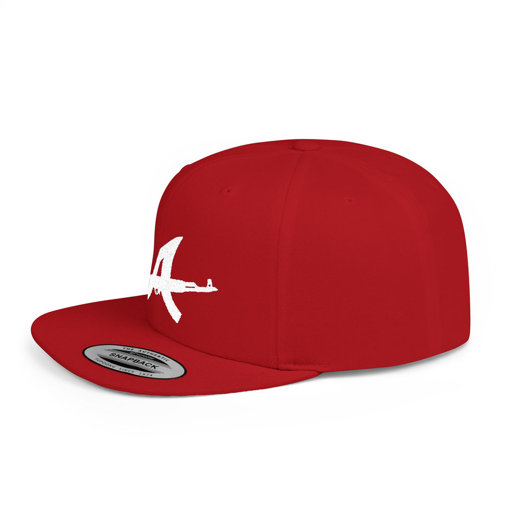 AK-47 Illustration Snapback | Rifle Graphic Hat, Streetwear Cap