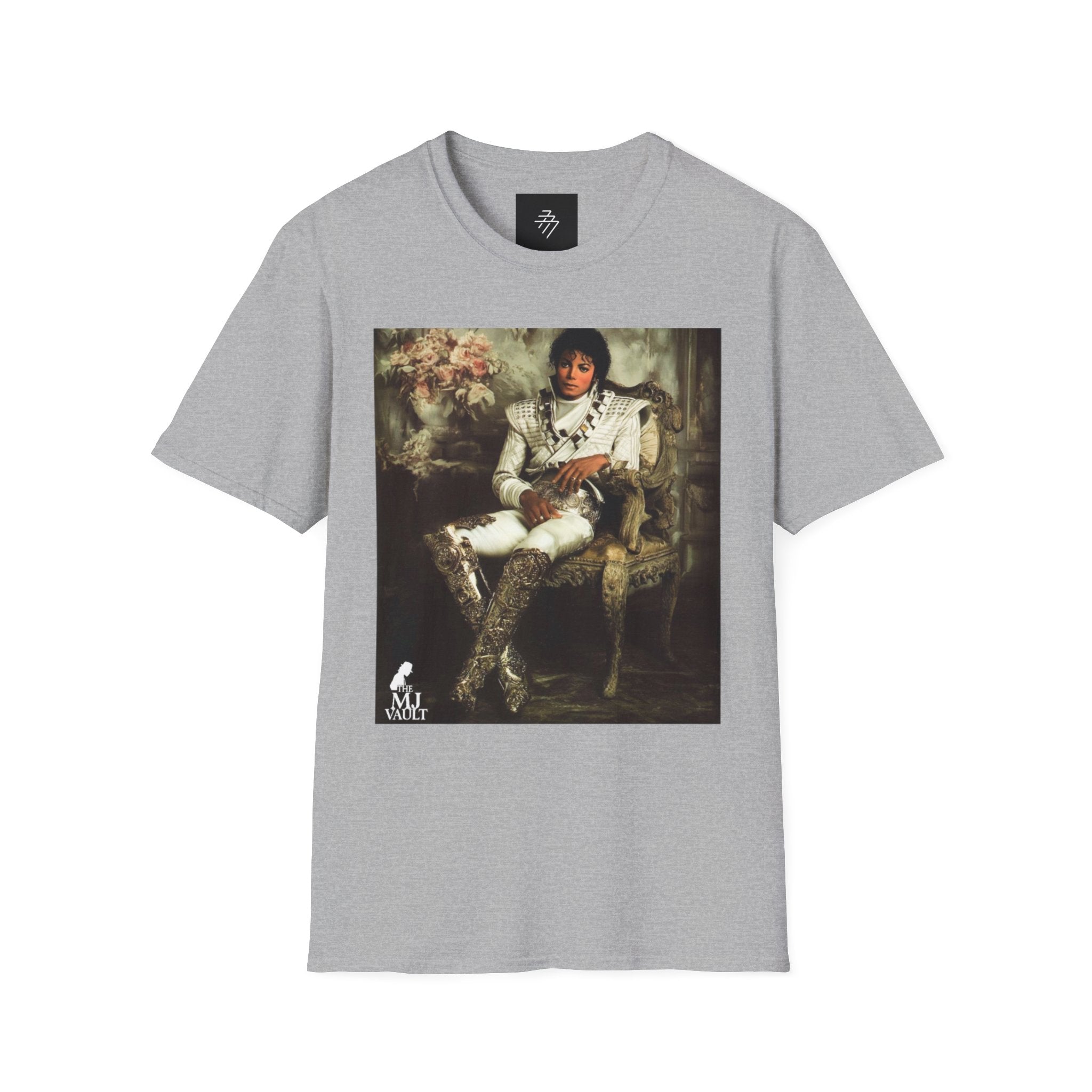 Regal Portrait Graphic T-Shirt | Vintage Royalty Art Tee