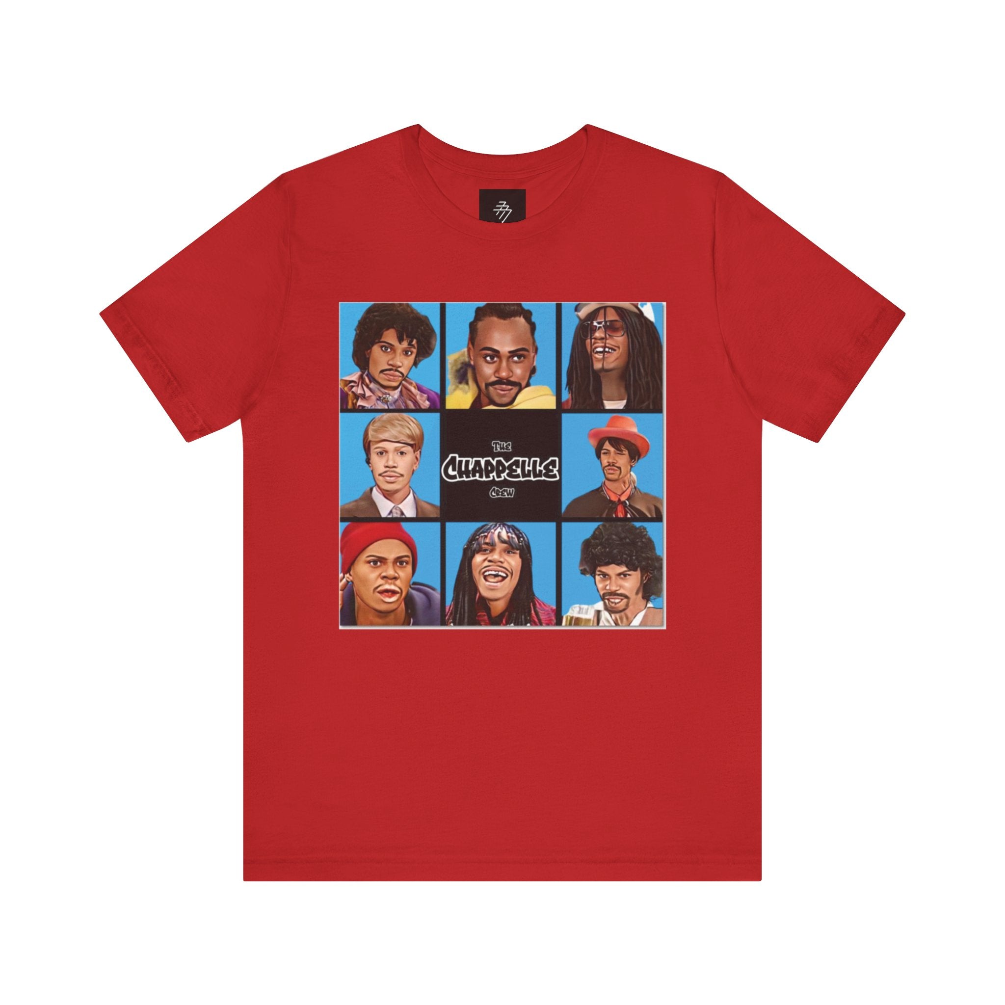 Retro Comedy Cast Grid Tee | Character Portraits, Pop Art Shirt