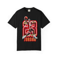 MJ #23 Basketball Jump Figure T-shirt | Retro Number 23 Jersey Style
