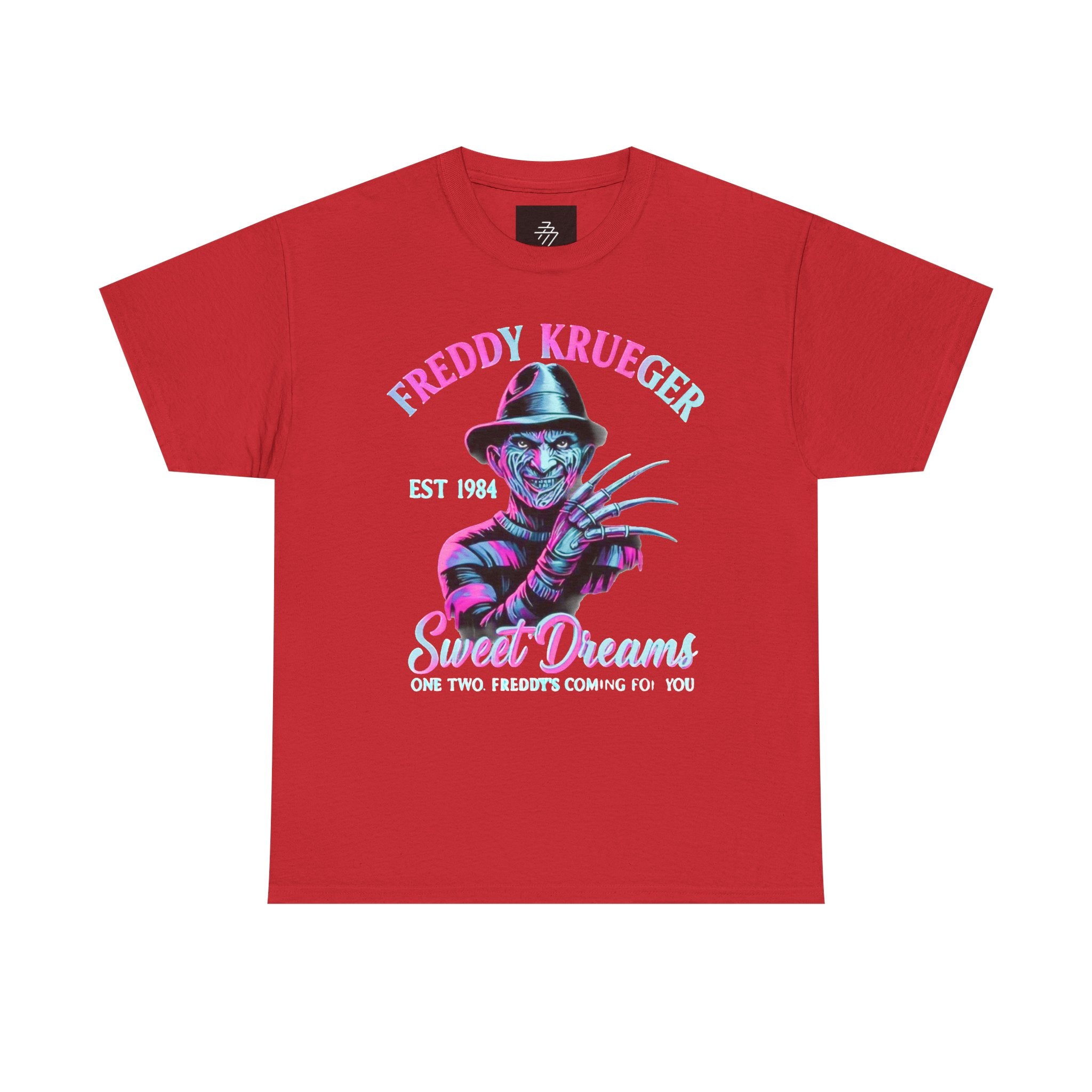 Freddy Krueger Sweet Dreams T-Shirt — Neon Retro Horror Tee