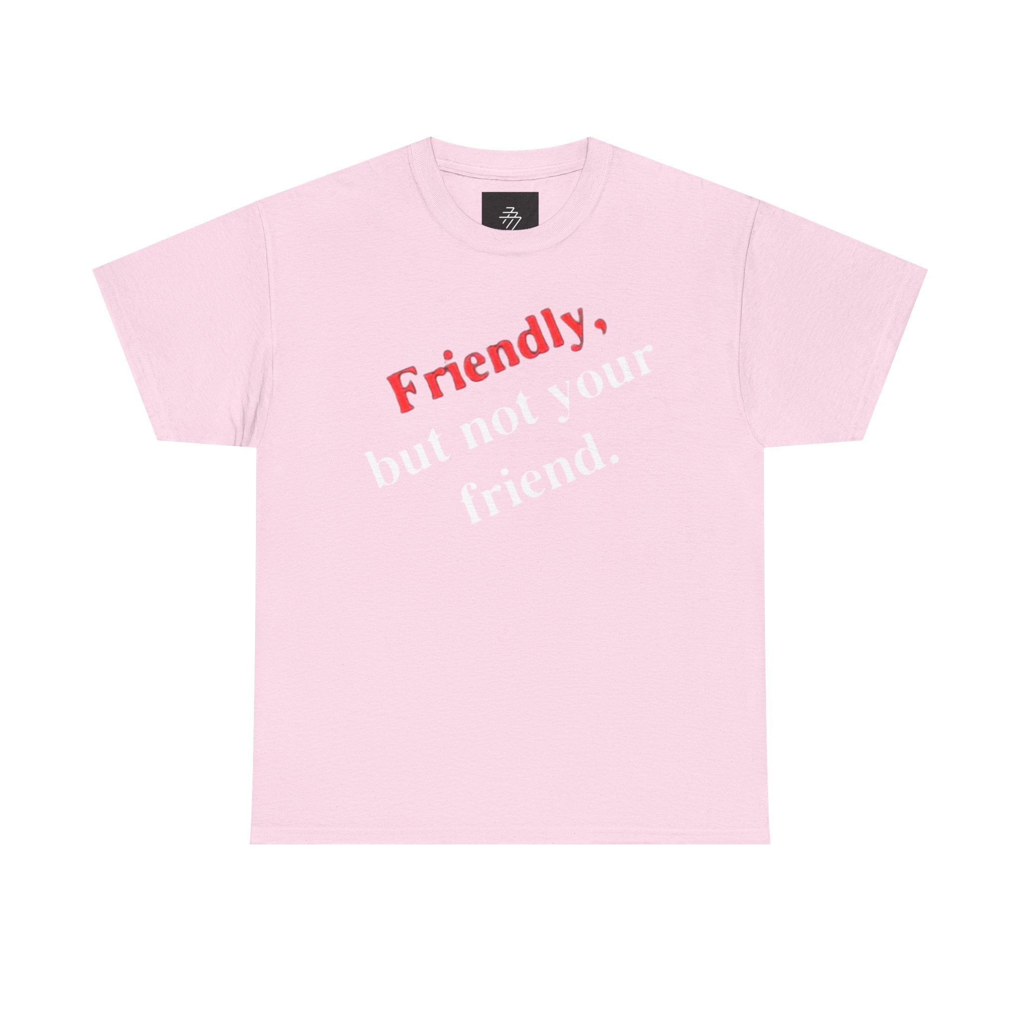 Friendly But Not Your Friend Tee — Sassy Statement Graphic T-Shirt