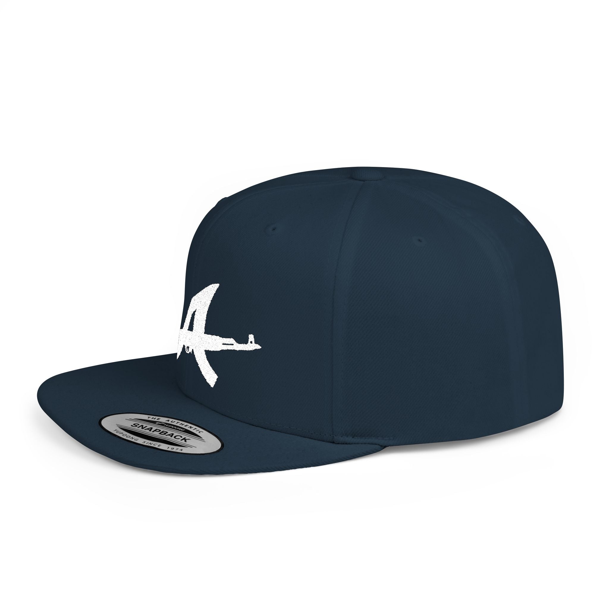 AK-47 Illustration Snapback | Rifle Graphic Hat, Streetwear Cap