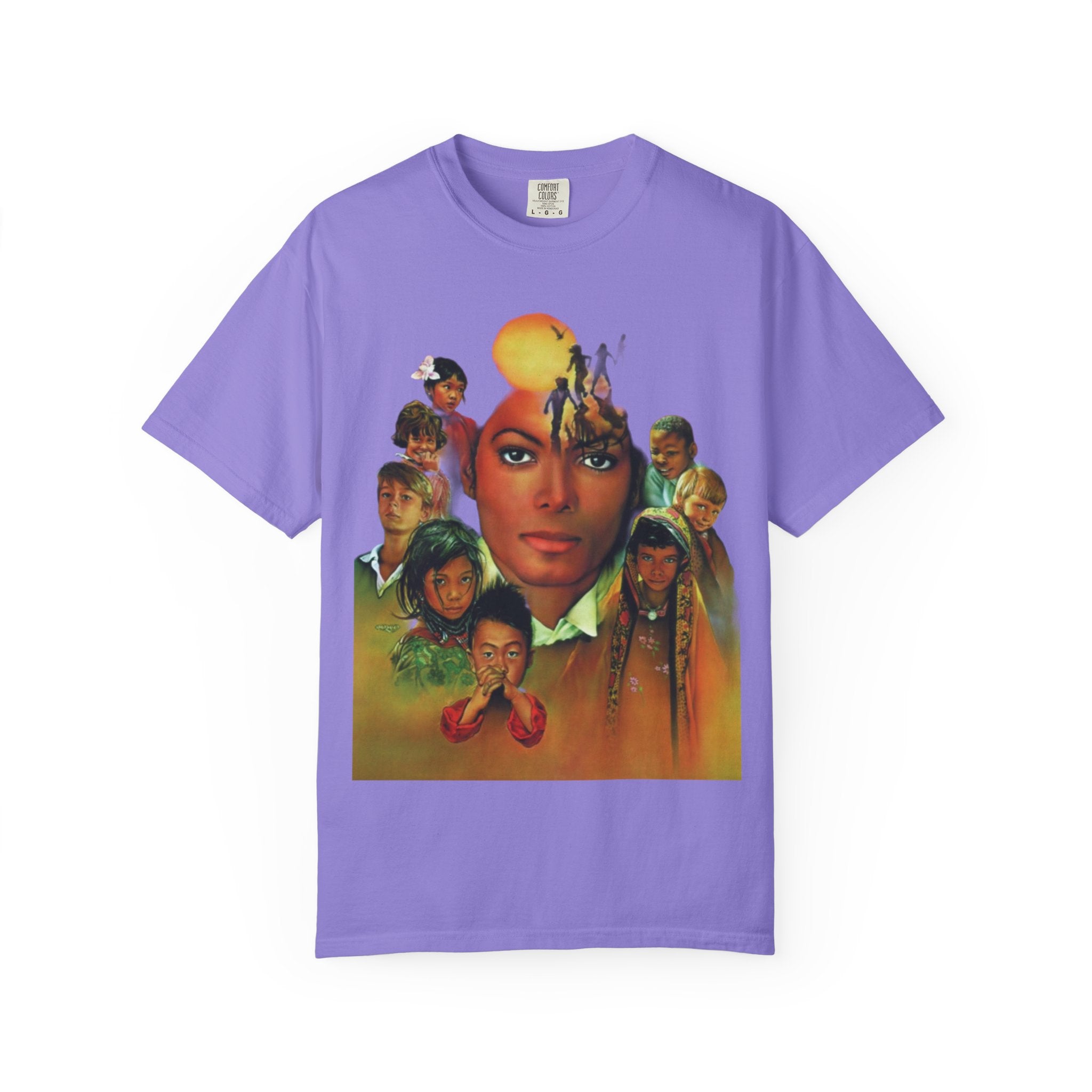 Keep Calm Heal the World T-shirt | Retro Portrait Graphic Tee