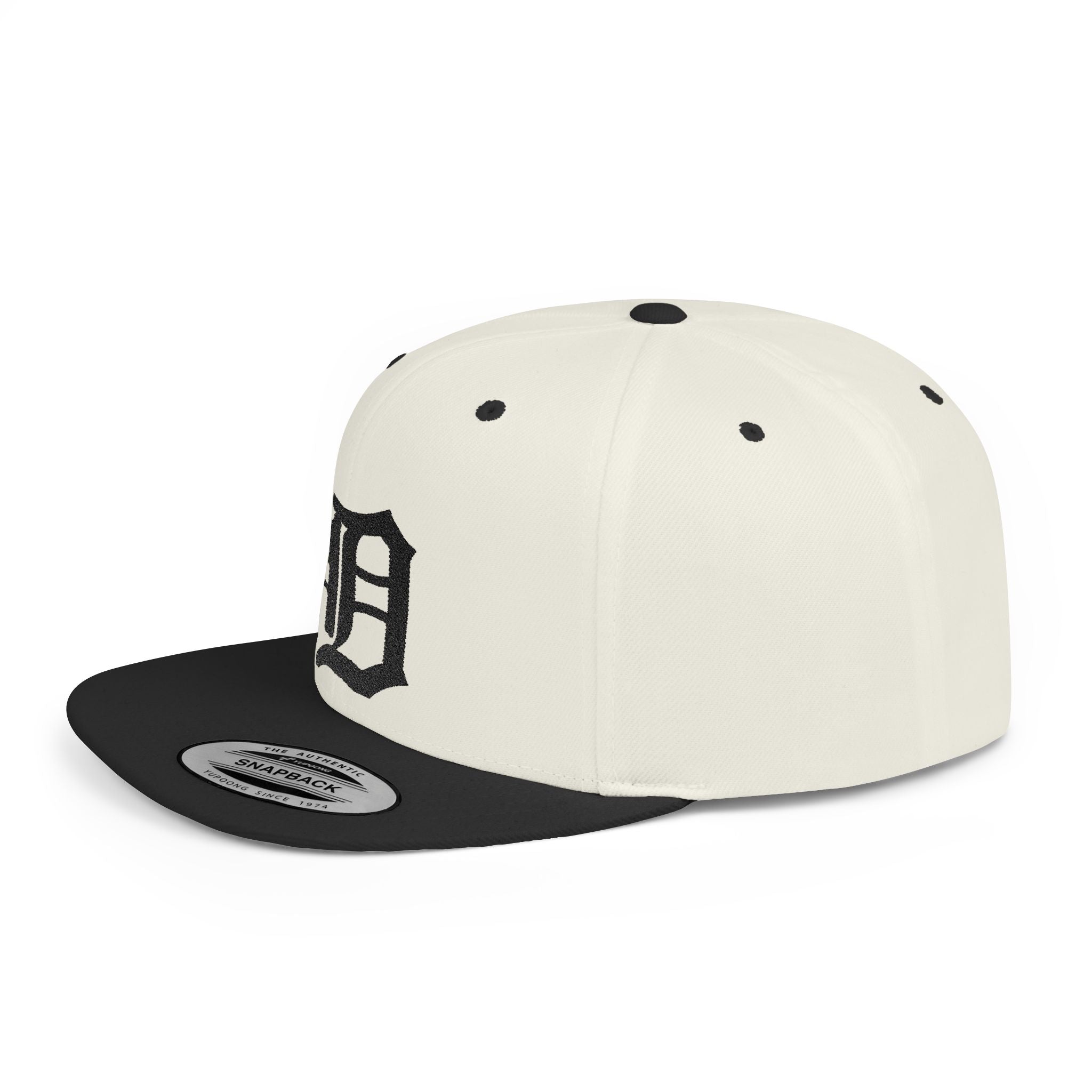 Detroit with Gun Flat Bill Snapback | City Skyline, Streetwear Cap