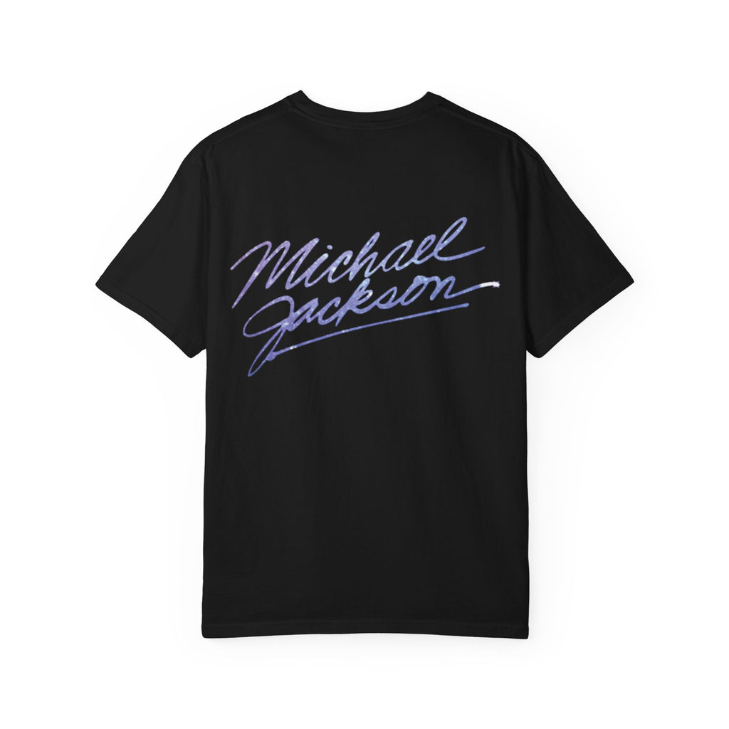 Sequined Glove Illustration T-Shirt | Signature Script Back