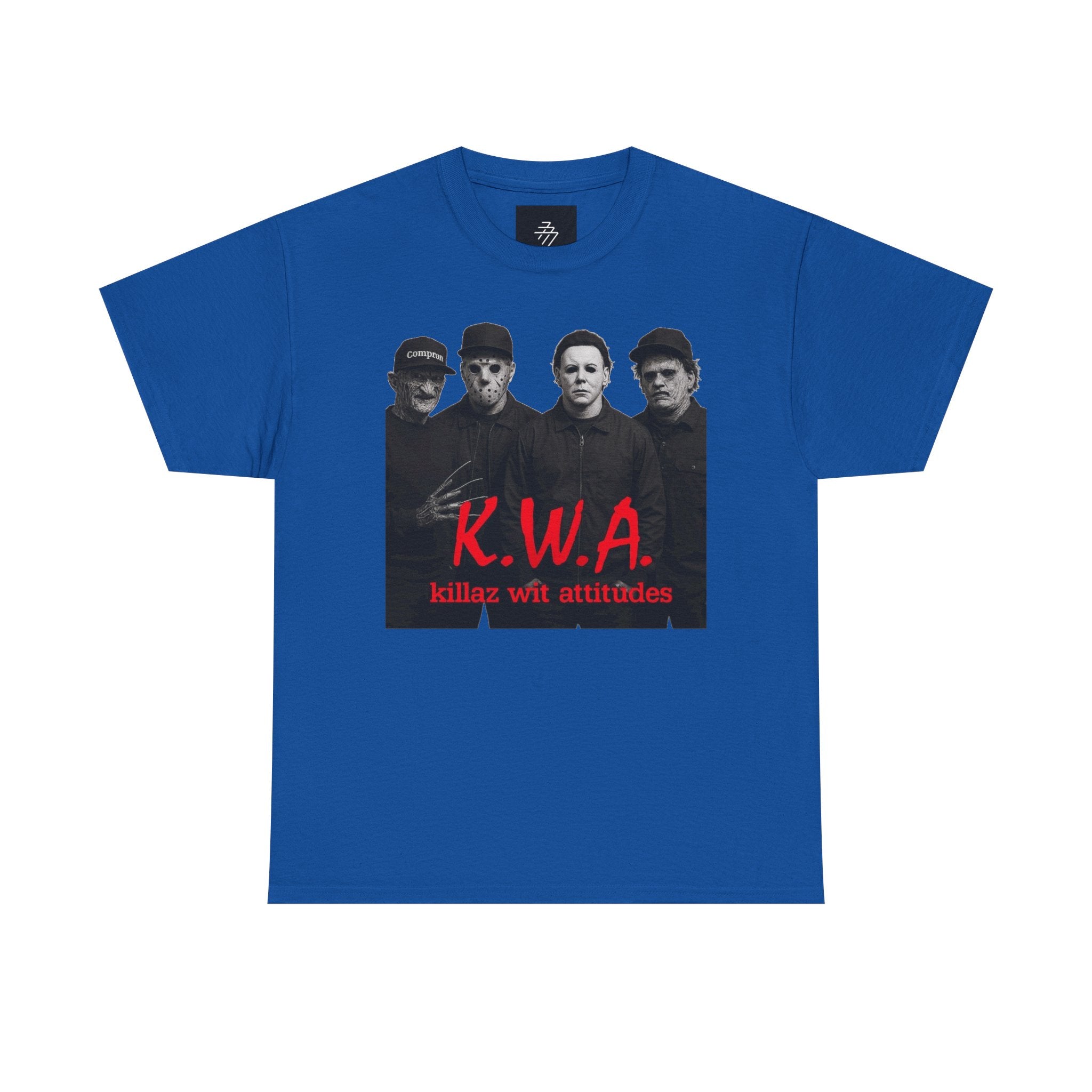 K.W.A. Band Photo Tee – "Killaz Wit Attitudes" Retro Rock T-Shirt